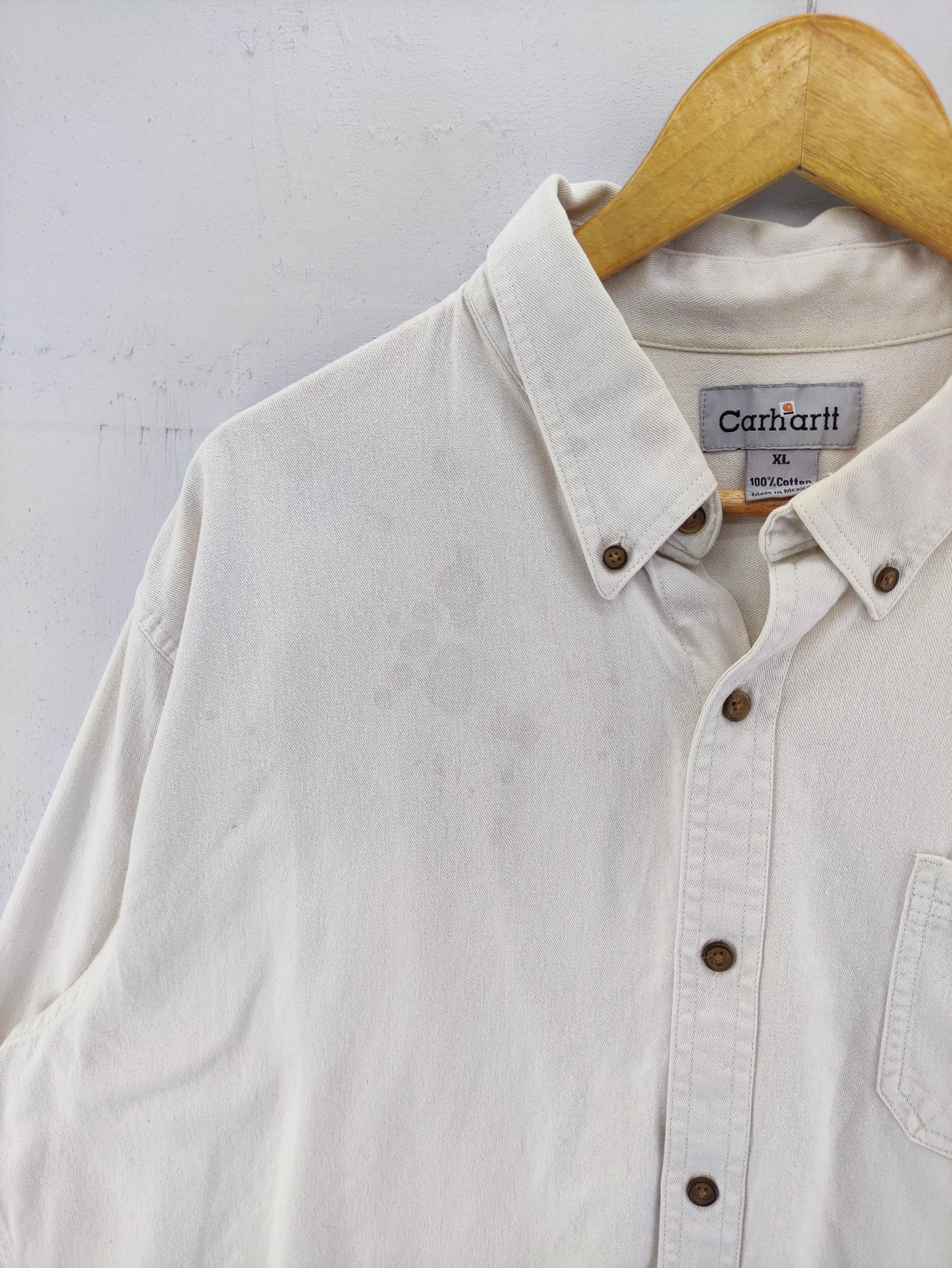 Carhartt Vintage Carhartt Shirt Button Up Single Poket Size US XL / EU 56 / 4 - 3 Thumbnail