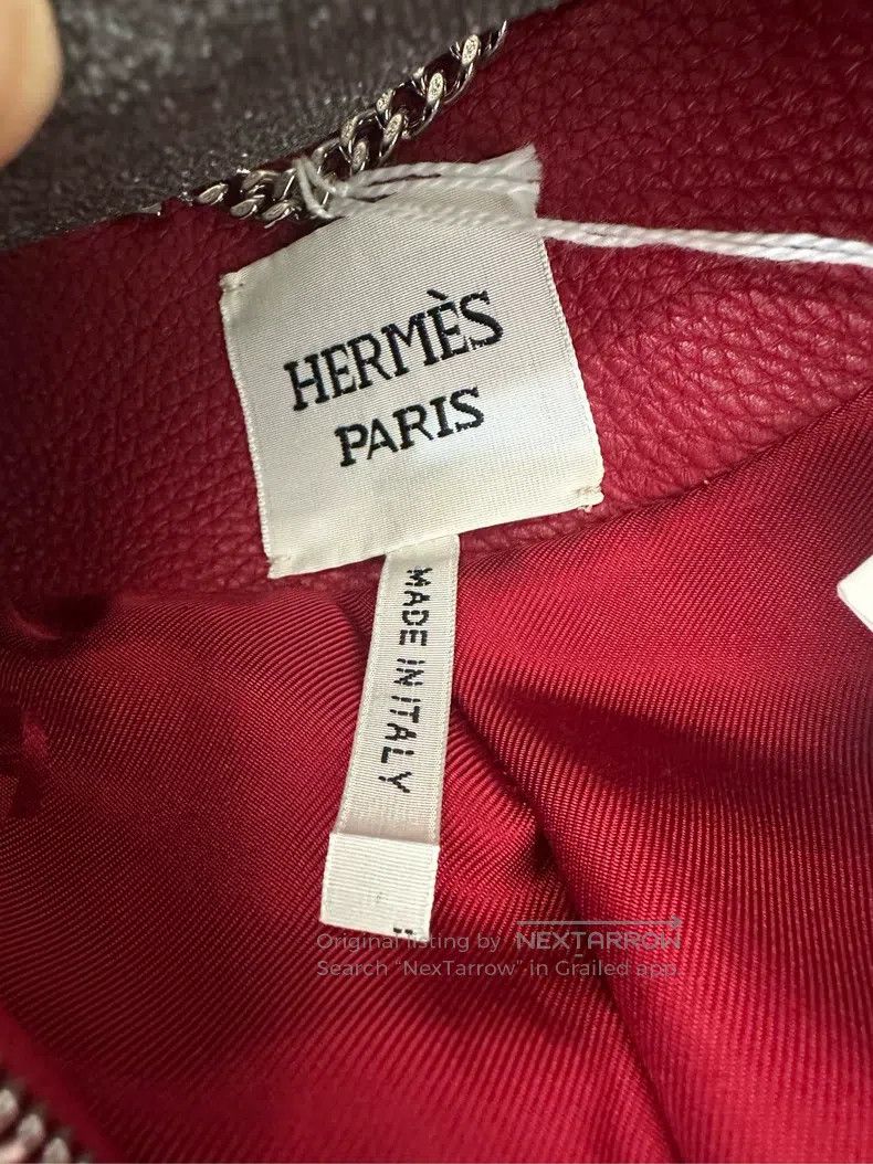 Hermes Hermes Red Leather Jacket Size XS / US 0-2 / IT 36-38 - 8 Thumbnail