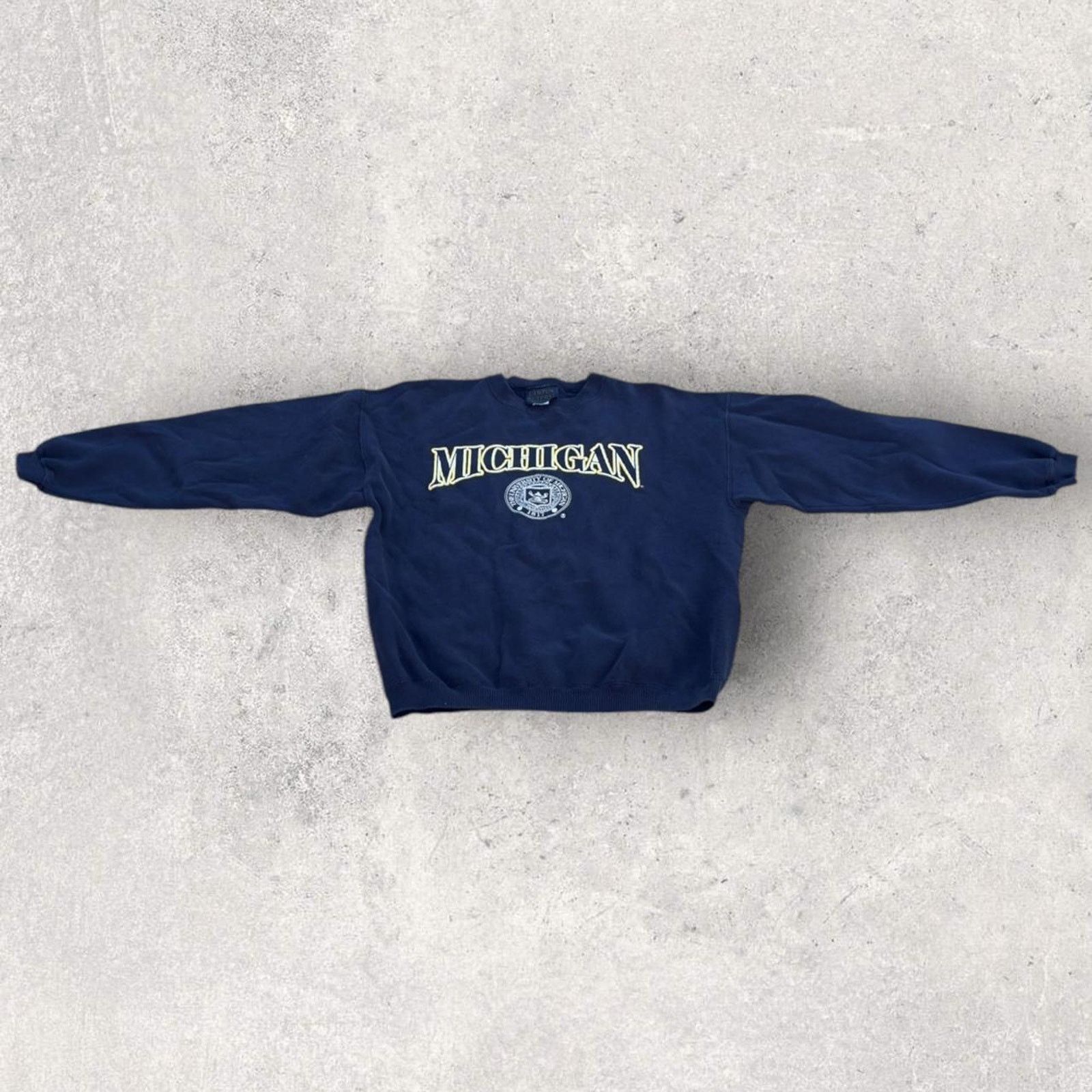 Vintage 💛 Vintage Made in USA Michigan Crewneck 💙 Size US L / EU 52-54 / 3 - 3 Thumbnail