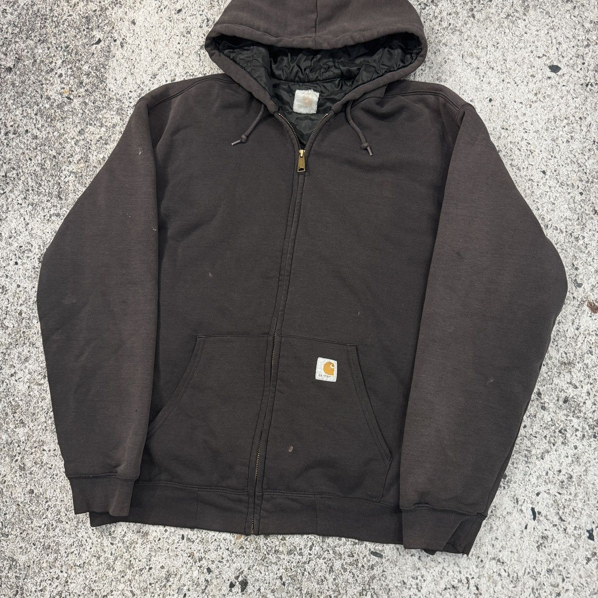 Carhartt Carhartt Thrashed Faded Distressed Zip Up Hoodie ERD Grunge Size US XXL / EU 58 / 5 - 12 Thumbnail