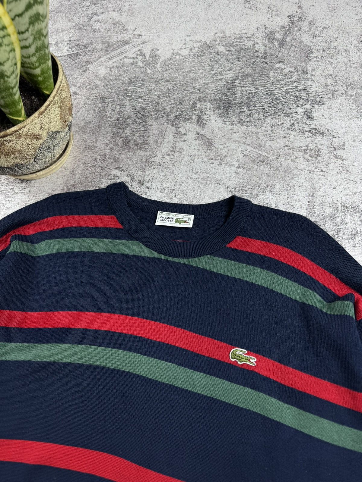 Lacoste Chemise Lacoste France Striped Y2K Sweater 4 Size Pullover Size US M / EU 48-50 / 2 - 9 Thumbnail