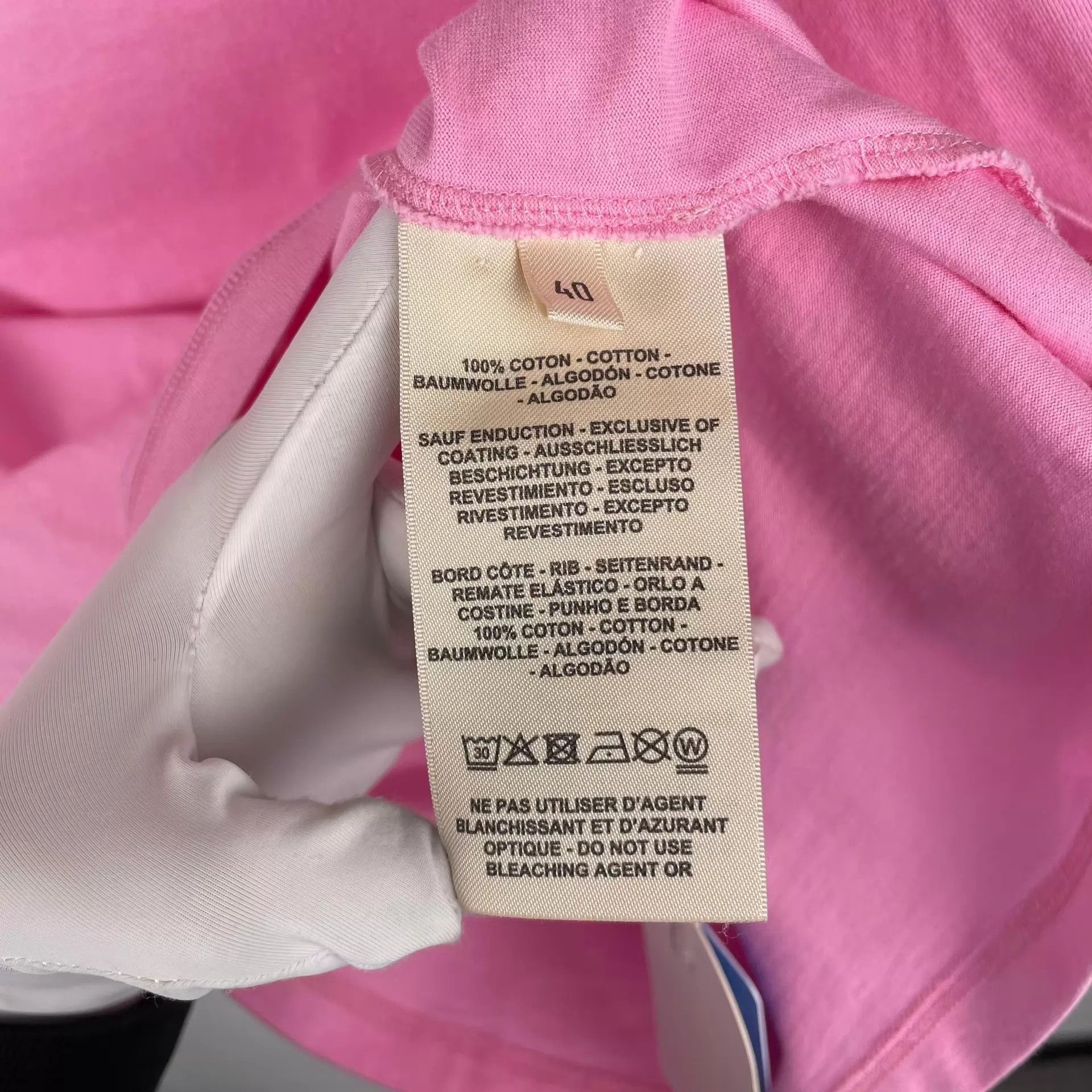 Hermes Hermès Pink Short Sleeve Tee 40 260202VHDLY03 Size M / US 6-8 / IT 42-44 - 5 Thumbnail