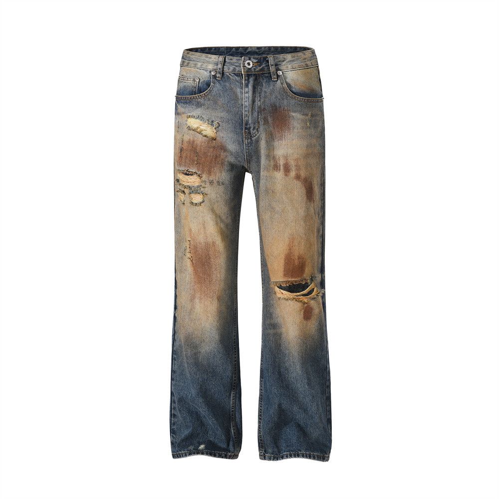 Japanese Brand × Vintage Washed Gradient Jeans Size US 32 / EU 48 - 4 Thumbnail