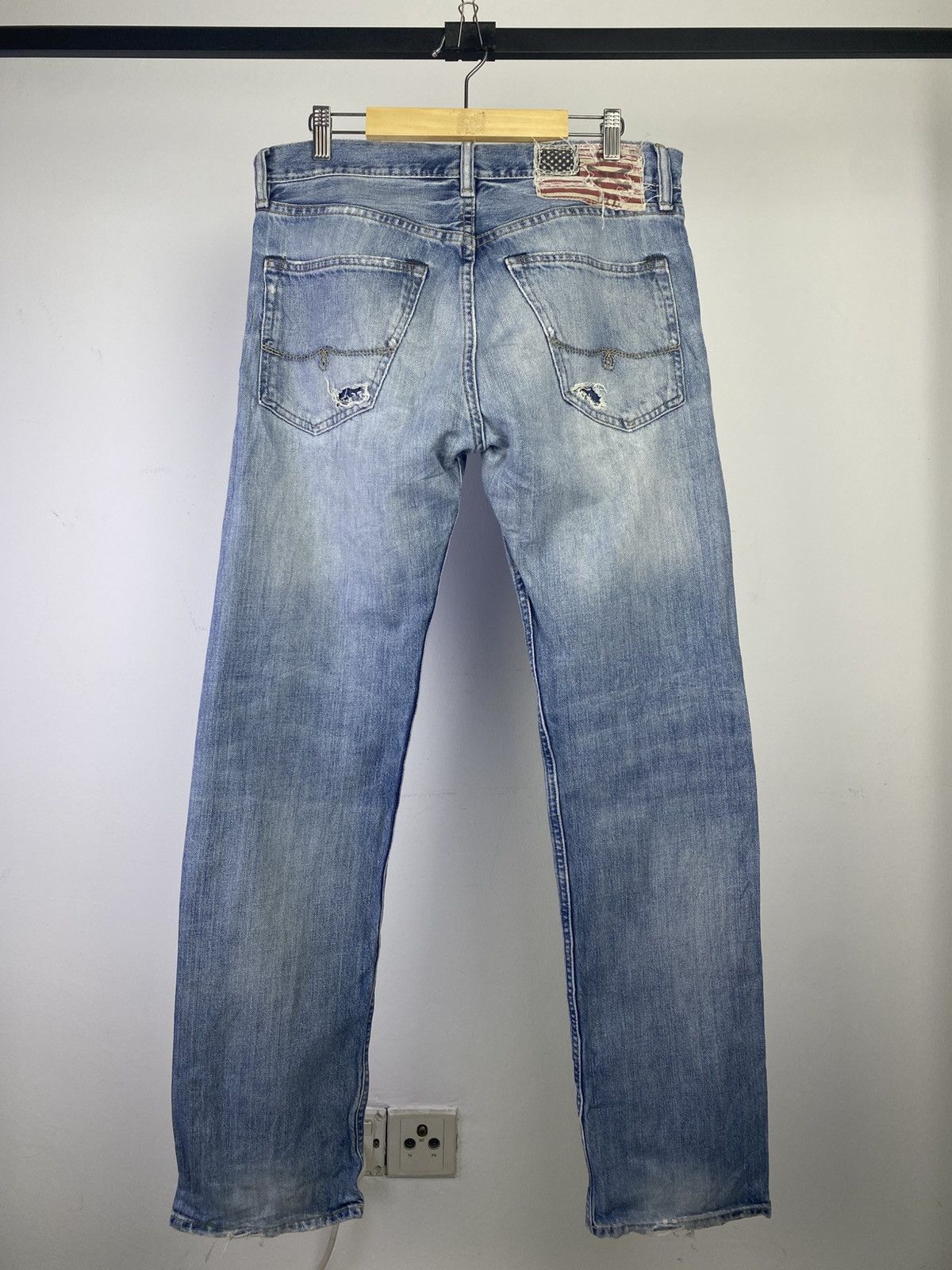 Polo Ralph Lauren Polo Ralph Lauren Distressed Slim Straight Denim Japan Size US 32 / EU 48 - 2 Thumbnail