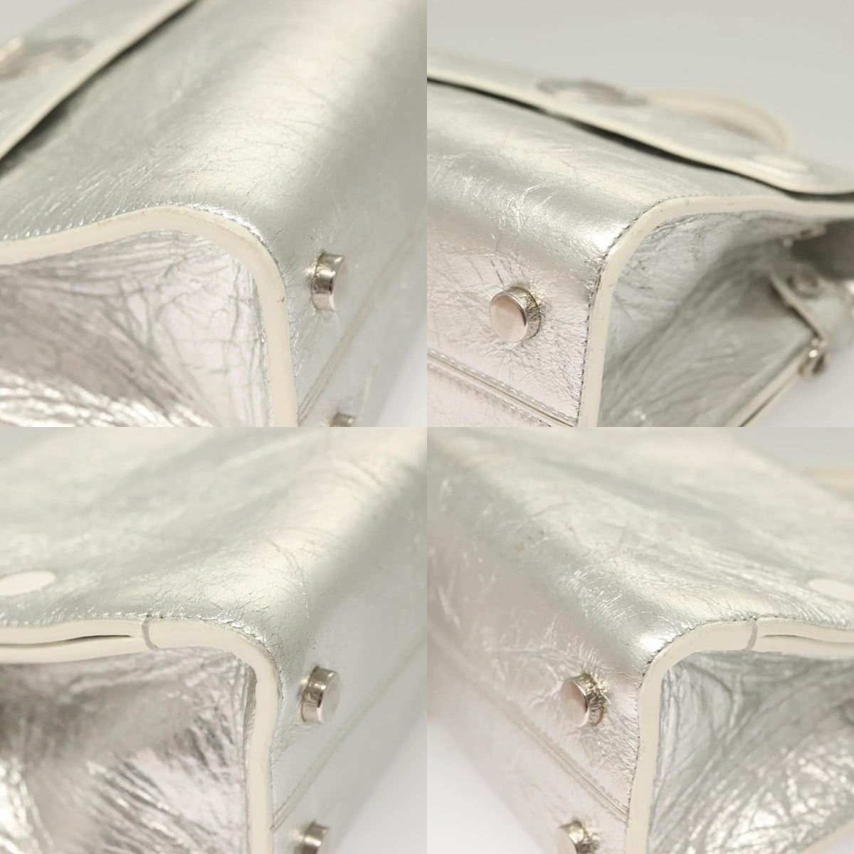 Dior DIOR Ever Mini Hand Bag Leather Silver Size ONE SIZE - 10 Thumbnail