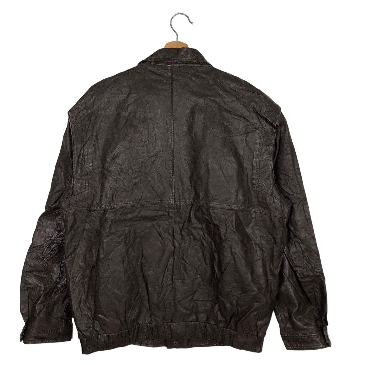 Issey Miyake VINTAGE BOMBER LEATHER JACKET JAPAN ISSEY MIYAKE Size US L / EU 52-54 / 3 - 7 Thumbnail