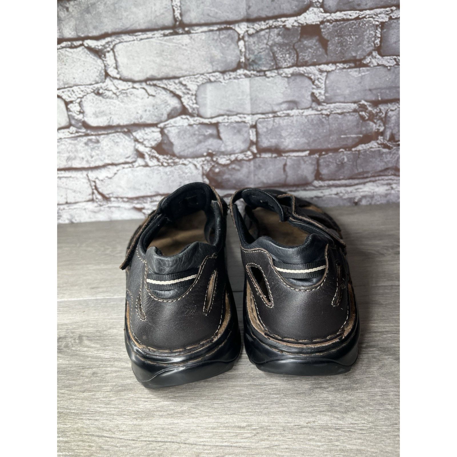 JOSEF SEIBAL Josef Seibel Jeremy Brown Leather Fisherman Strap Sandals Me Size US 12 / EU 45 - 4 Thumbnail