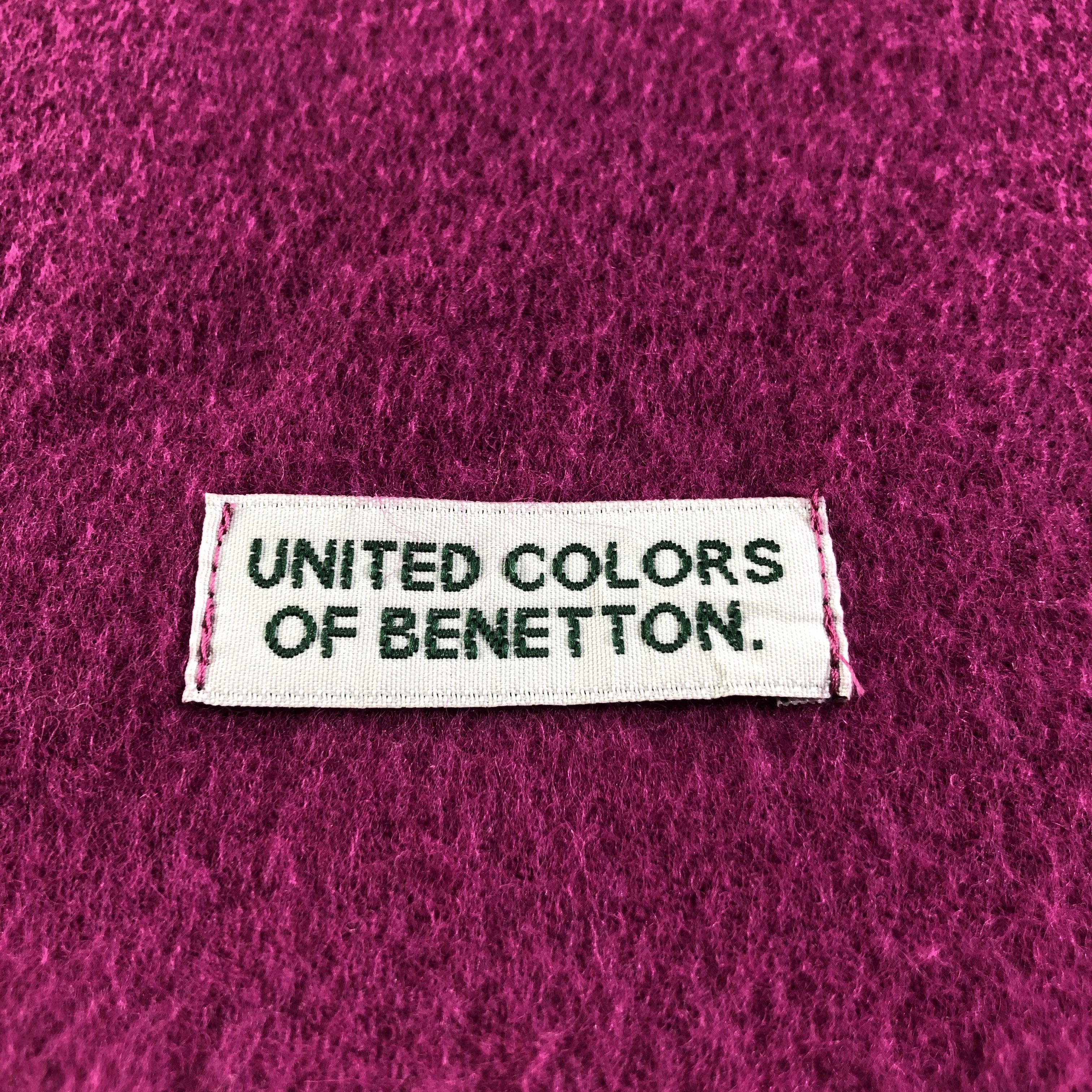 United Colors Of Benetton United Colors Of Benetton Wool Scarf Muffler V1834 Size ONE SIZE - 4 Thumbnail