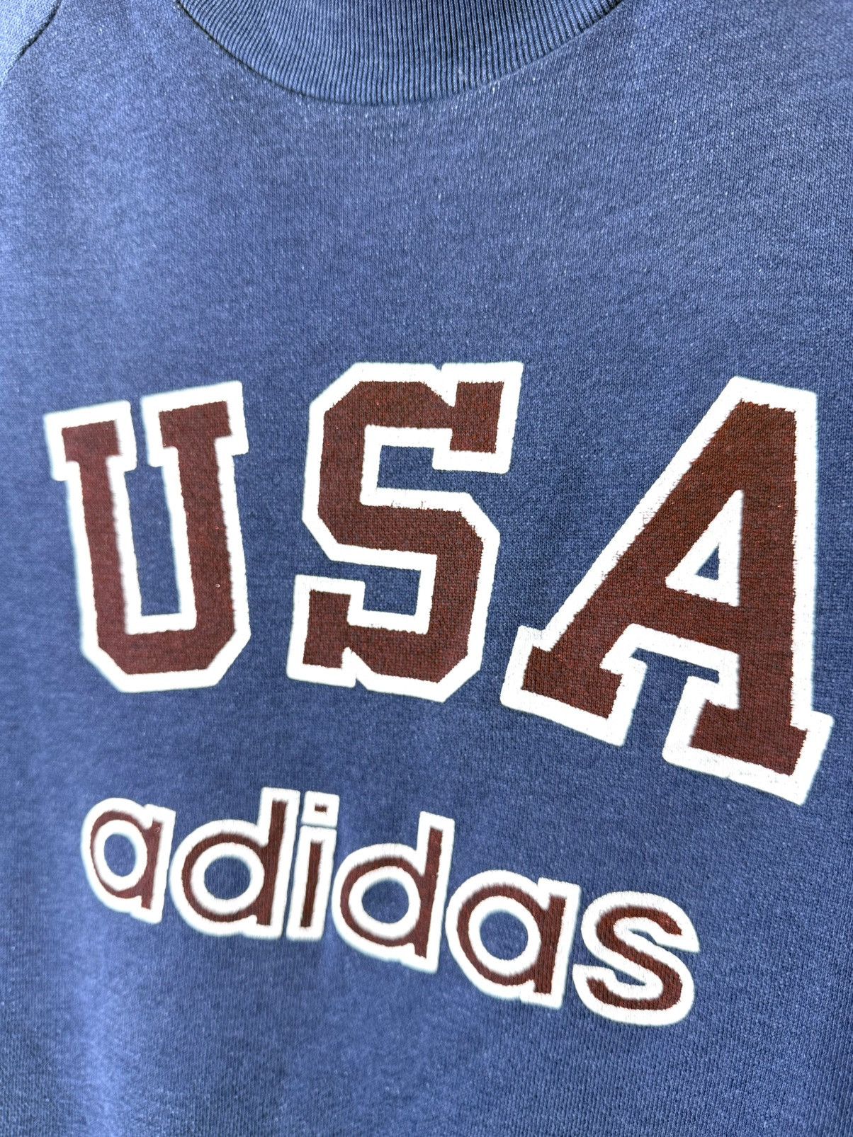 Adidas Rare! 80-90s Vintage Adidas USA Sweatshirt American Size US L / EU 52-54 / 3 - 3 Thumbnail