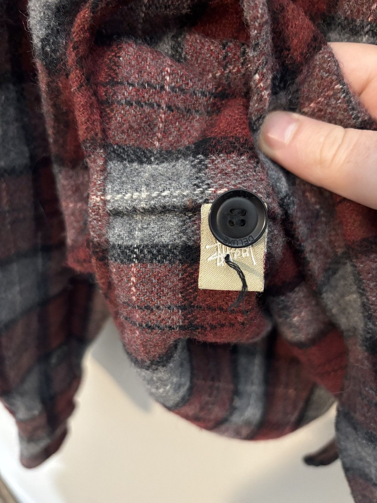 Stussy Vintage Stussy Deluxe Plaid Wool Flannel Shirt Grunge XL Size US XL / EU 56 / 4 - 6 Thumbnail