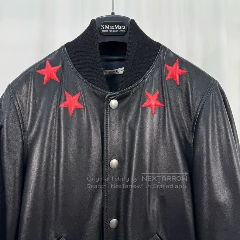 Givenchy Givenchy Five-Star Sheepskin Baseball Jacket (Size 44) Size US XS / EU 42 / 0 - 3 Thumbnail