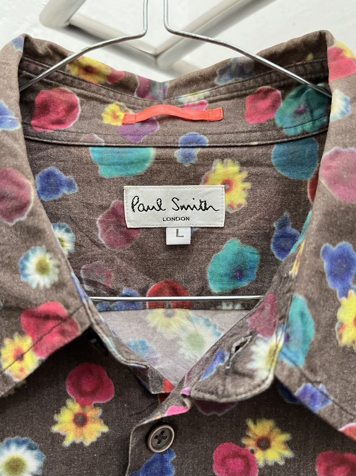 Paul Smith Vintage Paul Smith Printed Washed Shirt Size US L / EU 52-54 / 3 - 6 Thumbnail