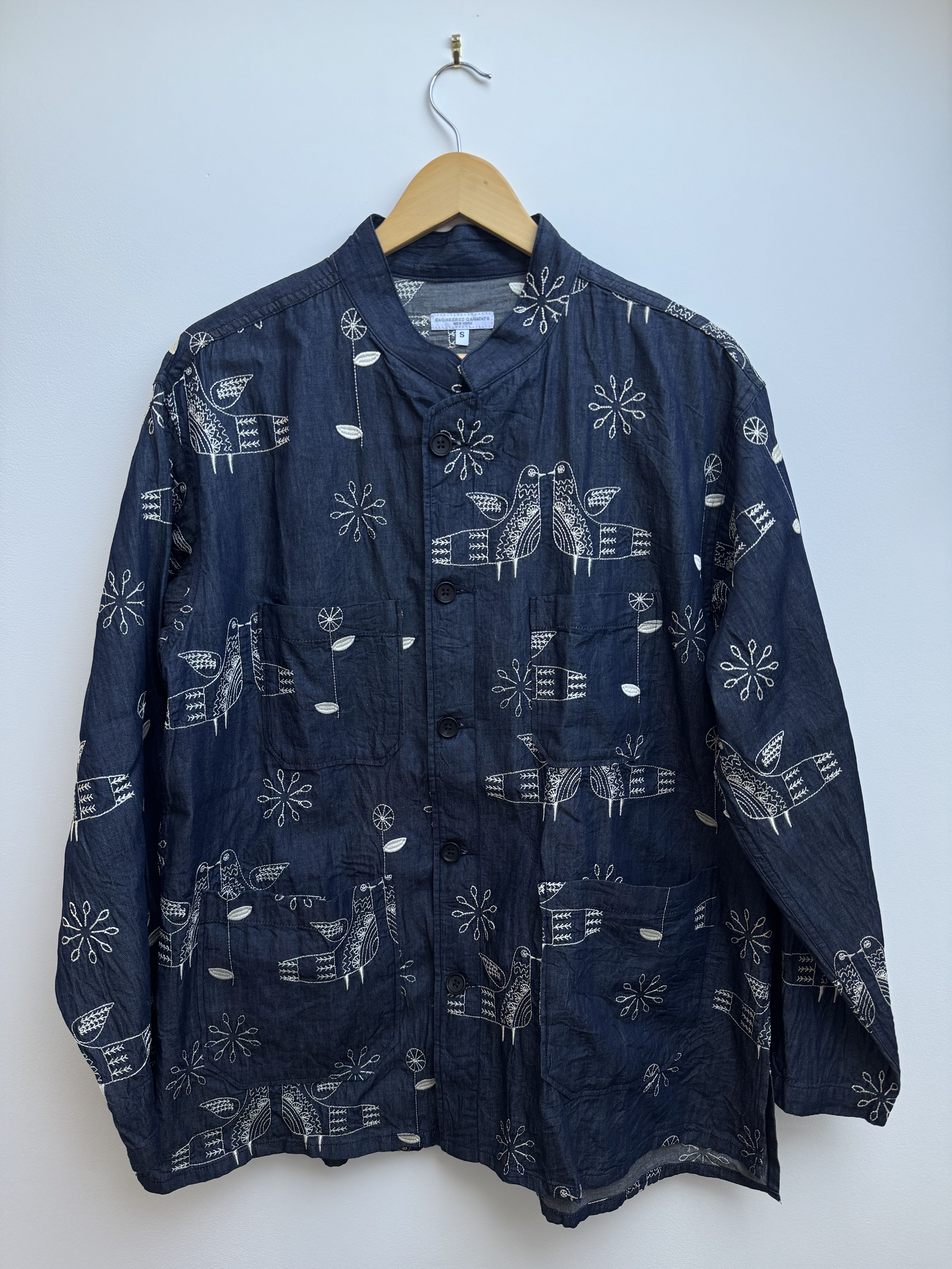 Engineered Garments Embroidered denim jacket Size US S / EU 44-46 / 1 - 1 Thumbnail