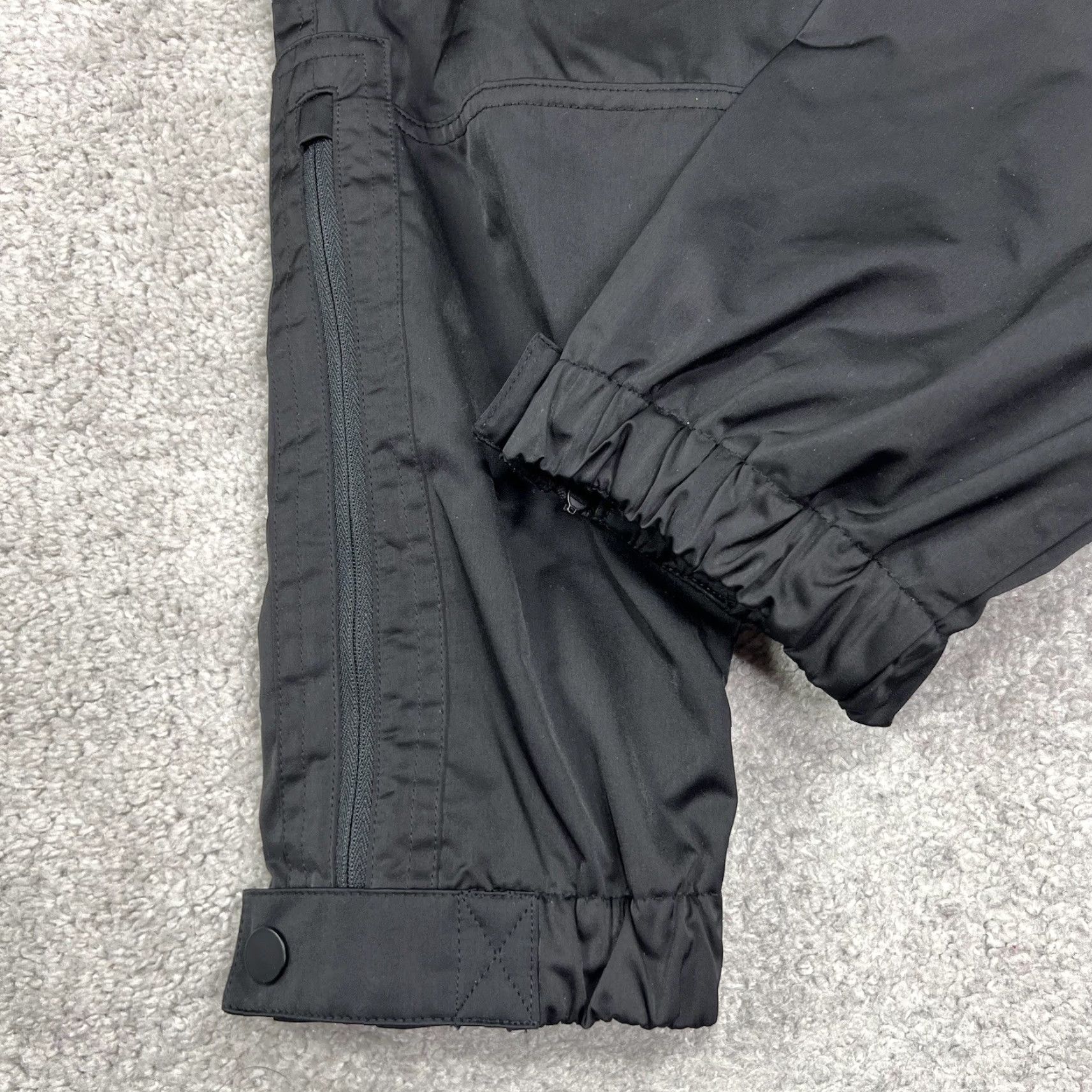 Athleta Athleta Radiant Jogger Pants Womens 6 Black Satin Tapered Athleisure Travel Ankle Zip Inseam 28” Size 28" / US 6 / IT 42 - 5 Thumbnail