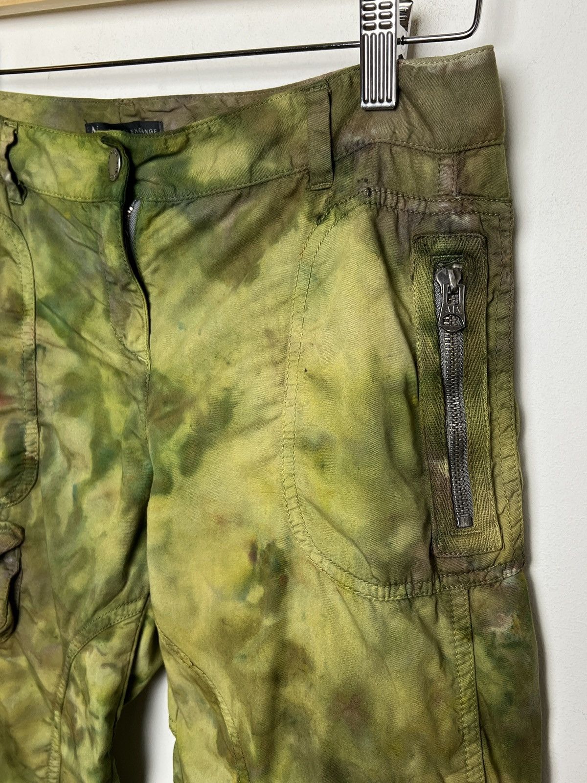 Giorgio Armani armani tie dye cargo camo multipocket army pants Size US 28 / EU 44 - 4 Thumbnail