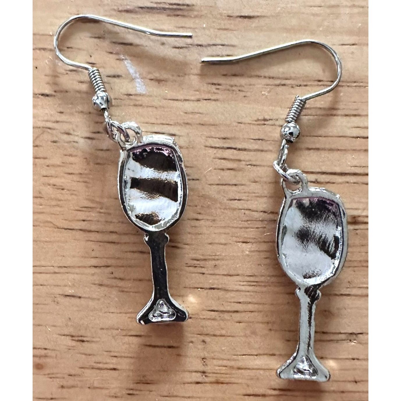 Handmade Red Wine Glass Earrings Merlot Cabernet Pinot NoirCocktails Size ONE SIZE - 11 Thumbnail