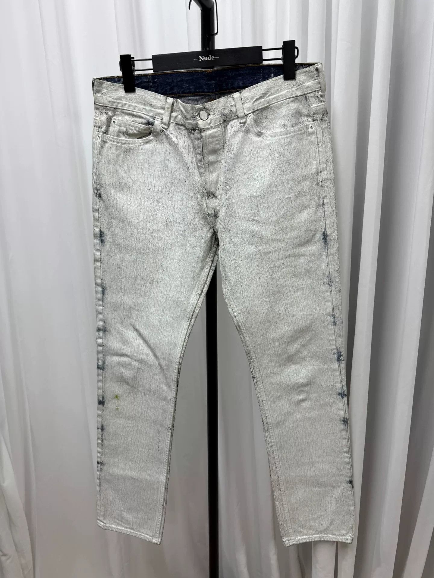 Maison Margiela maison margiela x HM painted denim pants Size US 34 / EU 50 - 1 Thumbnail