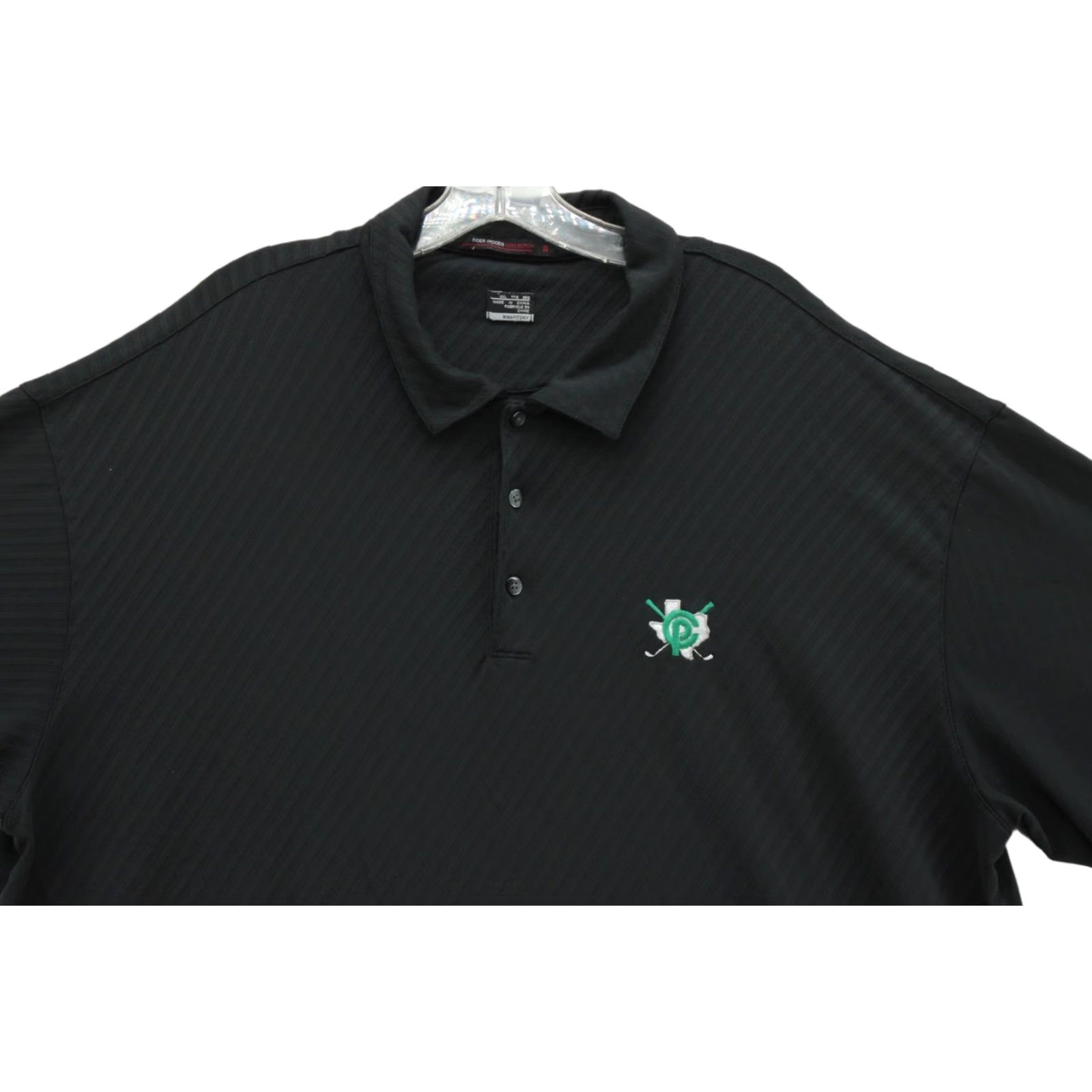 Nike Nike Tiger Woods Polo Shirt Mens 2XL Black Dri-FIT Golf Shirt Polo Nike Tiger Woods Golf 2XL Mens Black Dri-FIT Pearland Golf Club Size US XXL / EU 58 / 5 - 1 Thumbnail