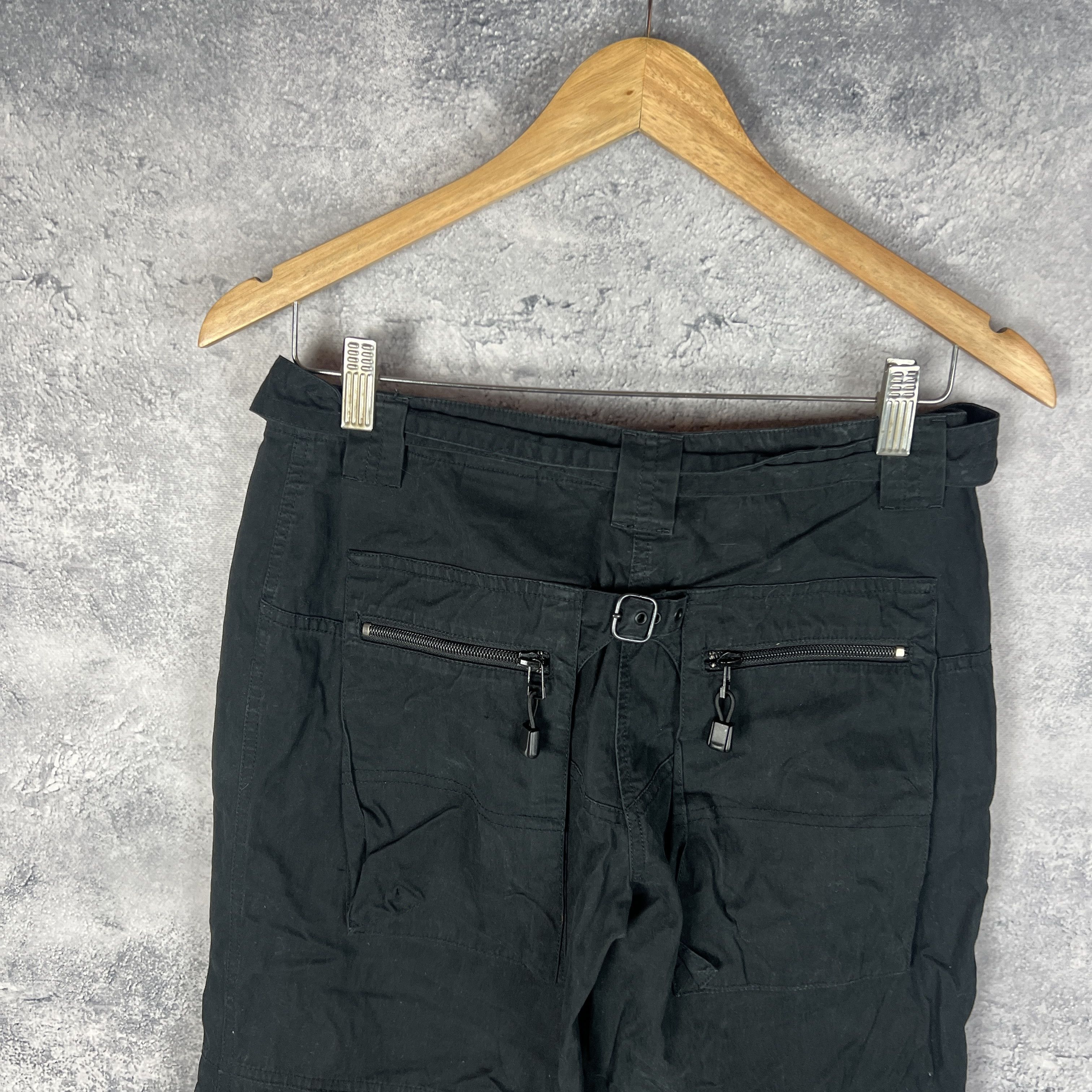 Vintage Cargo Pants Avant Garde Women's Size 8 Black Size 30" / US 8 / IT 44 - 7 Thumbnail