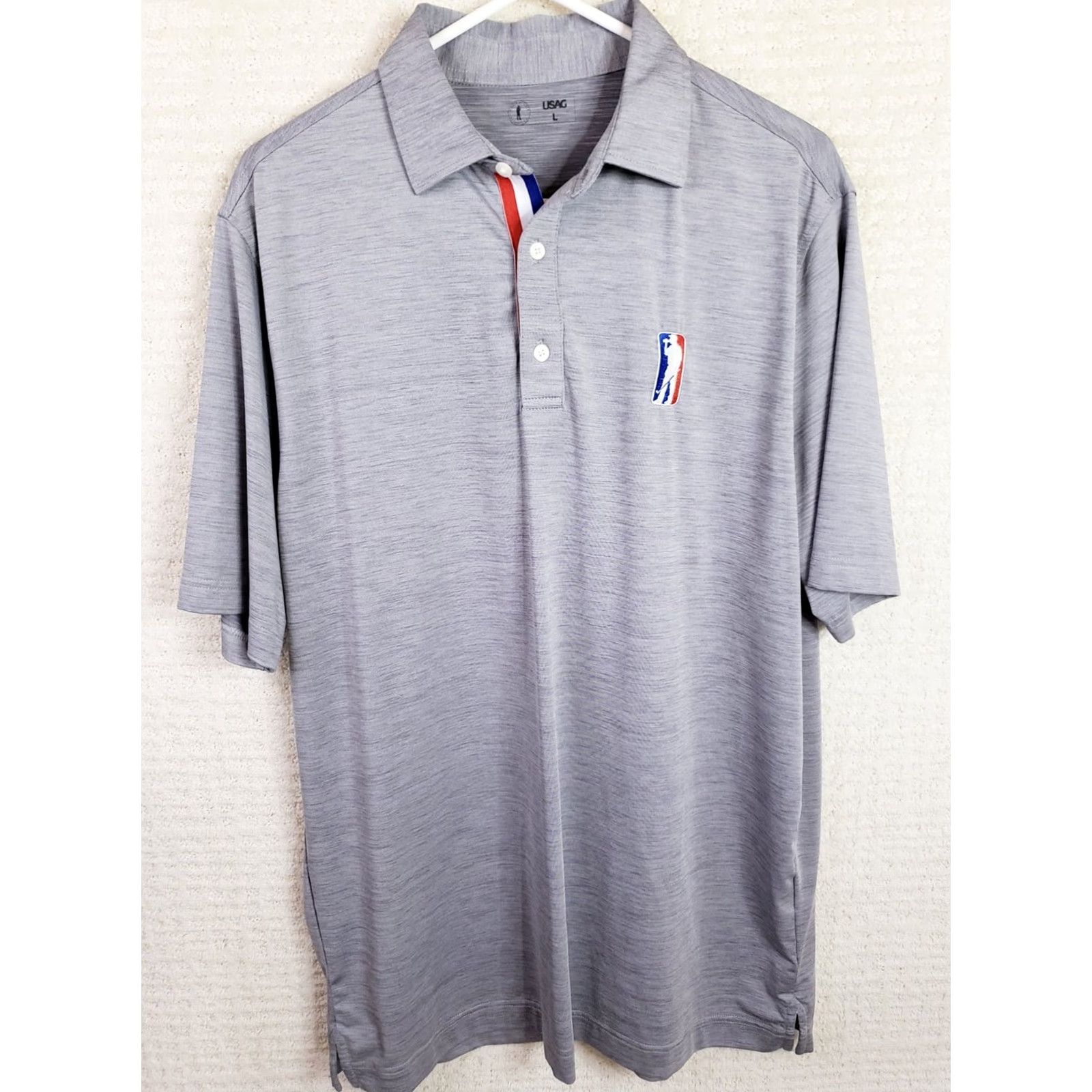 Vintage USAG Polo Shirt Men's XL Gray U Suck At Golf Lightweight Stretch USA Trim Shirt Polo Mens XL Gray USA Golf Size US XL / EU 56 / 4 - 2 Thumbnail