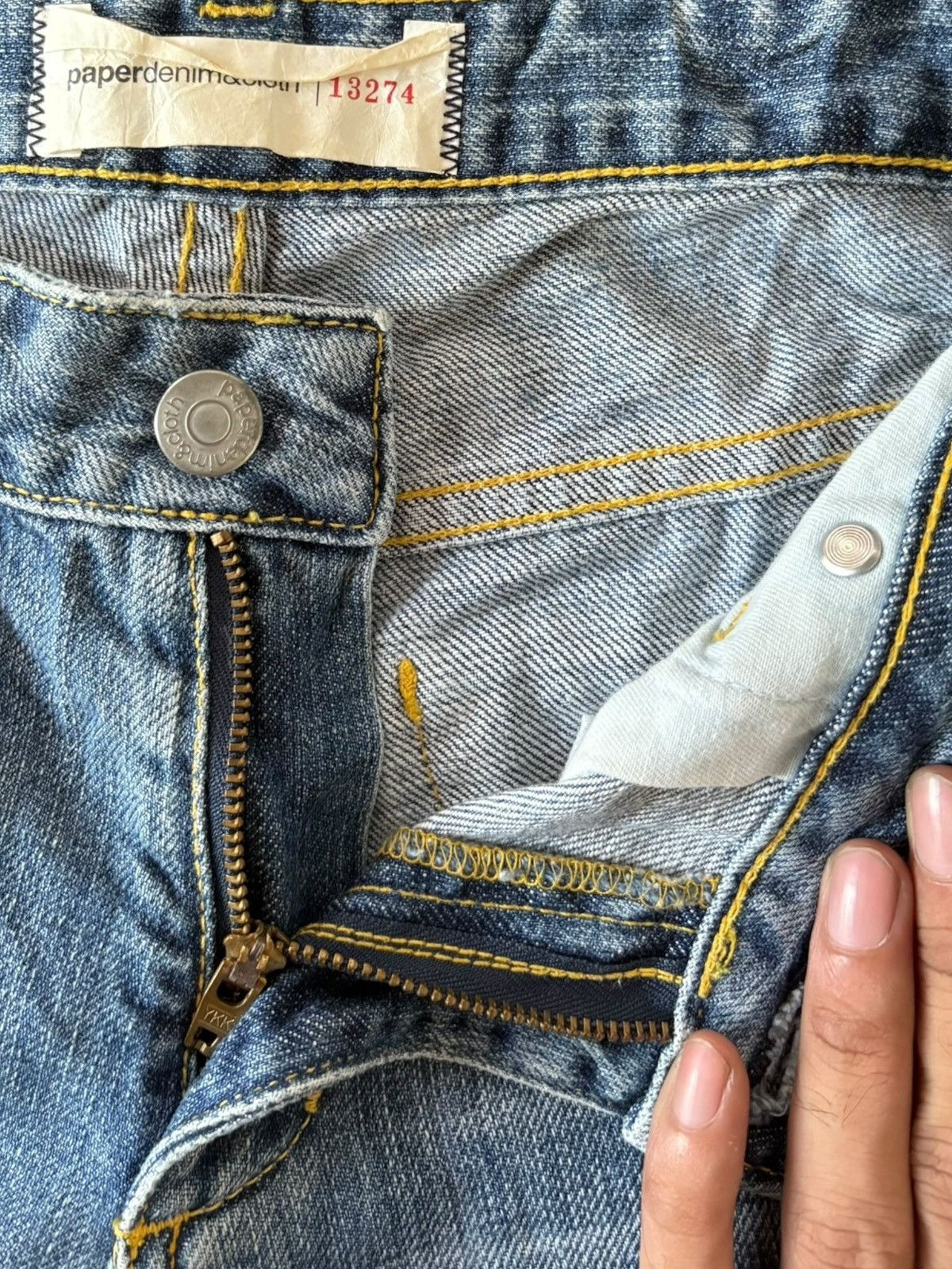 Paper Denim & Cloth Vintage Paper Denim Cloth Painted Distress Flare Jeans Size 27" / US 4 / IT 40 - 5 Thumbnail