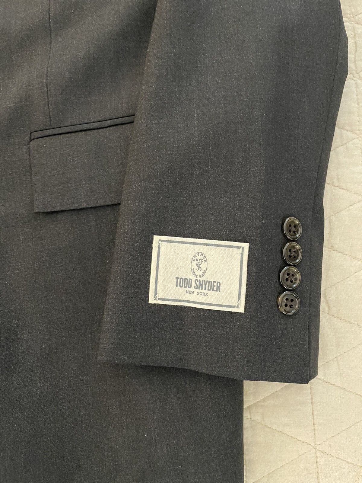 Todd Snyder MAYFAIR FIT Worsted Suit Jacket Size 44R - 2 Thumbnail