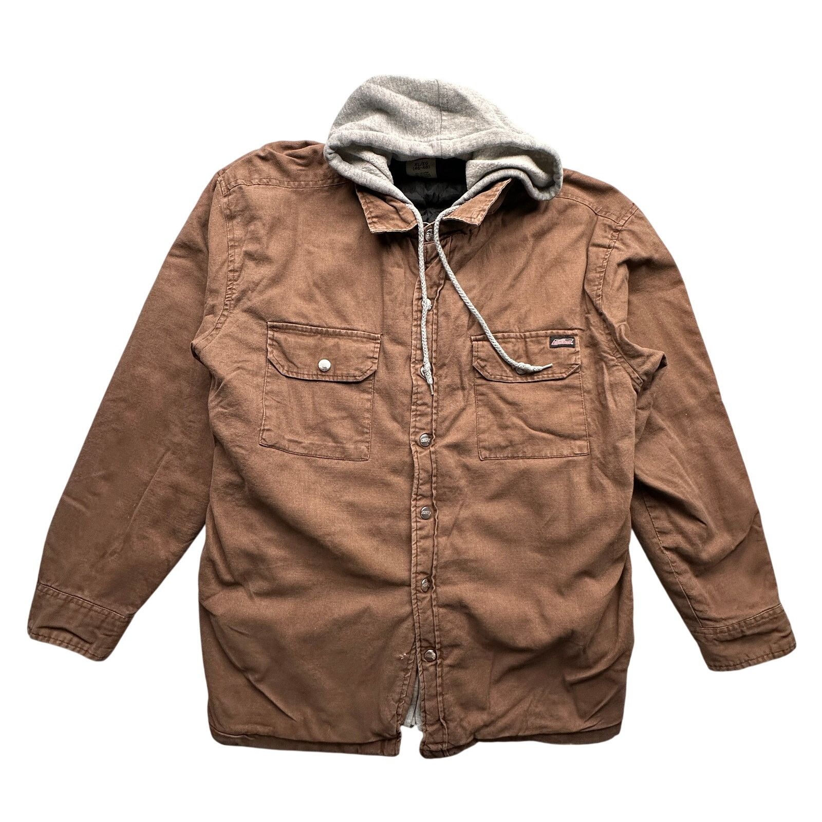 Dickies Dickies Duck Canvas Hooded Work Jacket Men XL Brown Full Zip Size US XL / EU 56 / 4 - 1 Thumbnail