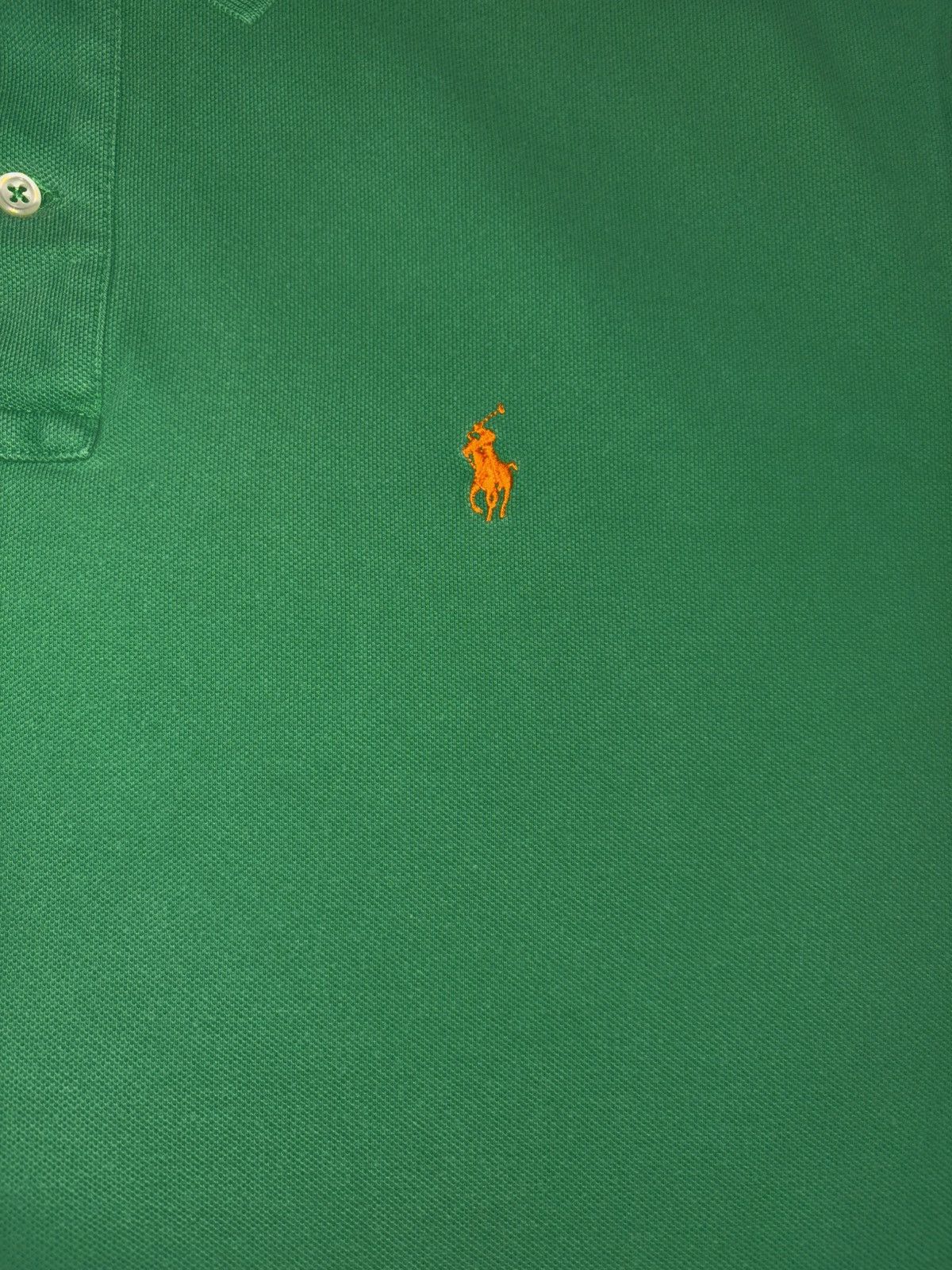 Polo Ralph Lauren Ralph lauren polo shirt green w/ orange pony size XL y2k Size US XL / EU 56 / 4 - 2 Thumbnail