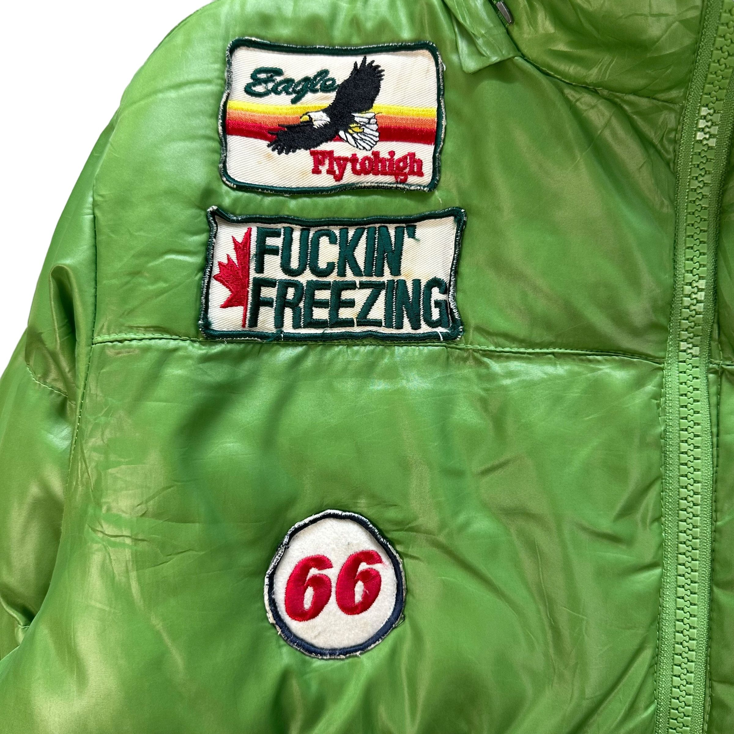 Japanese Brand FOURSEASON Patches Logo Green Puffer Jacket #A32-0719 Size US XL / EU 56 / 4 - 3 Thumbnail