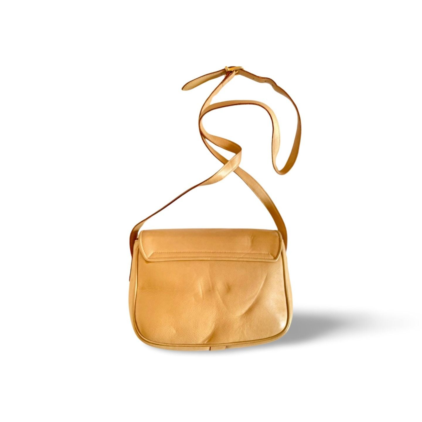 Celine Vintage Celine beige leather shoulder bag with Triomphe Size ONE SIZE - 3 Thumbnail