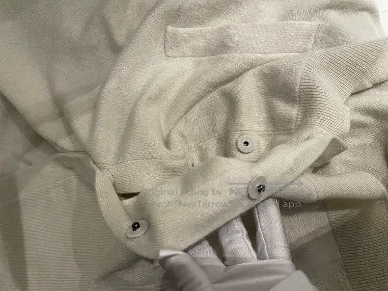 Brunello Cucinelli Brunello Cucinelli Beige Sequin Cashmere Cardigan Size L / US 10 / IT 46 - 5 Thumbnail