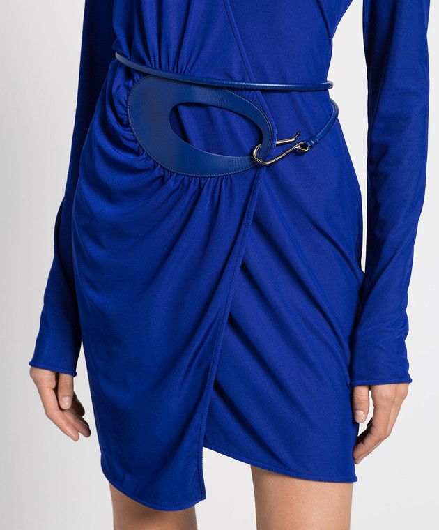 Tom Ford o1w1db10225 ABJ715 Midi Dress in Blue Size M / US 6-8 / IT 42-44 - 5 Thumbnail
