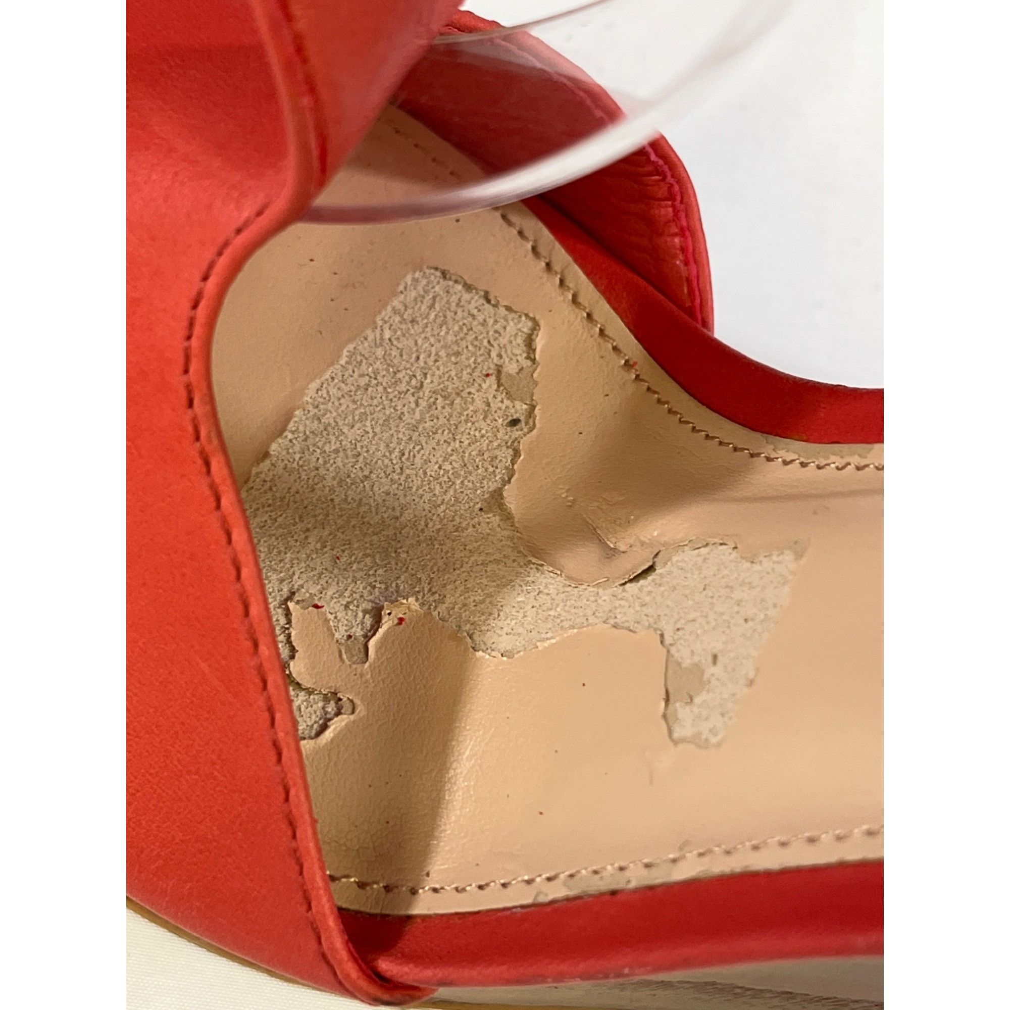 Vince Camuto Vince Camuto Mathis Women's Dark Pink Leather Wedge Heels 8M Size US 8 / IT 38 - 7 Thumbnail