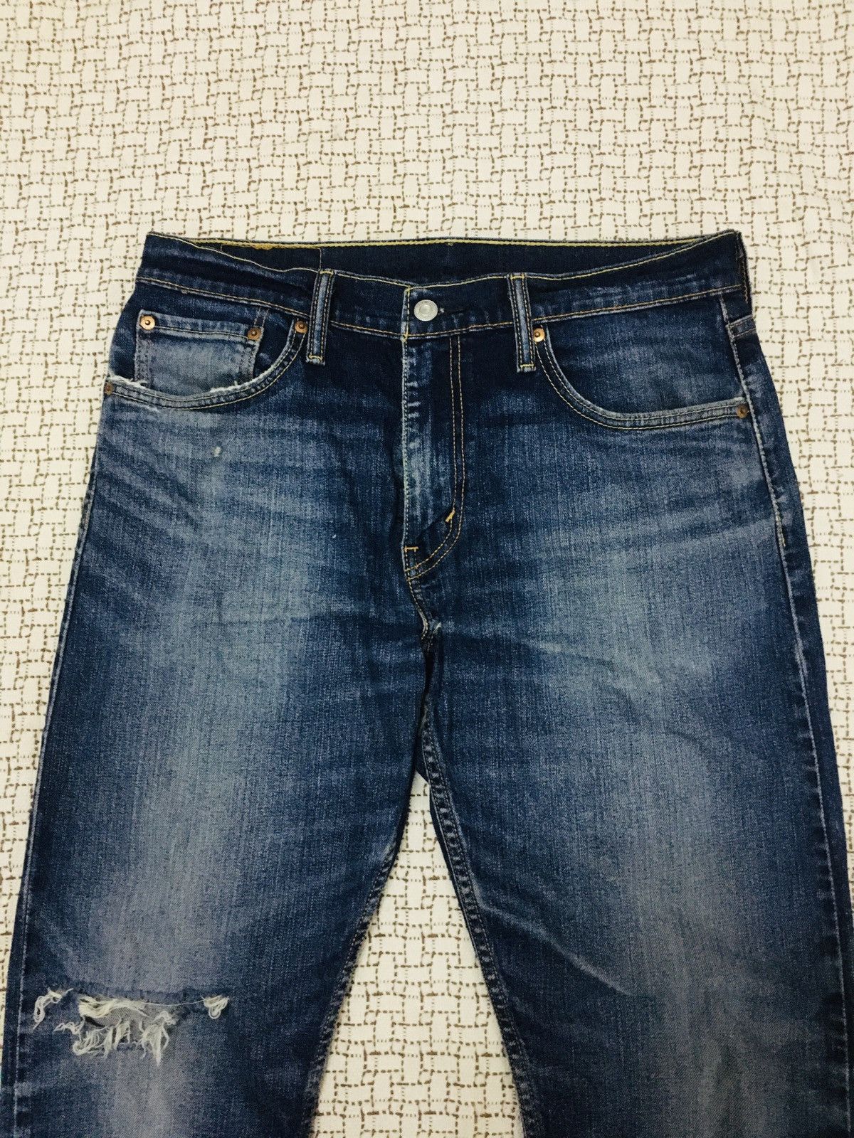 Levi's A06 Levis Lot 512 Distressed Denim Size US 33 - 5 Thumbnail