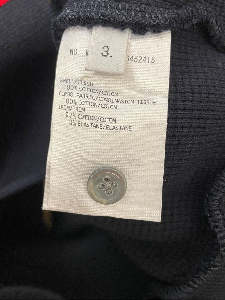 Thom Browne Thom browne Navy blue four-striped waffe zipper jacket 2504 Size US L / EU 52-54 / 3 - 6 Thumbnail
