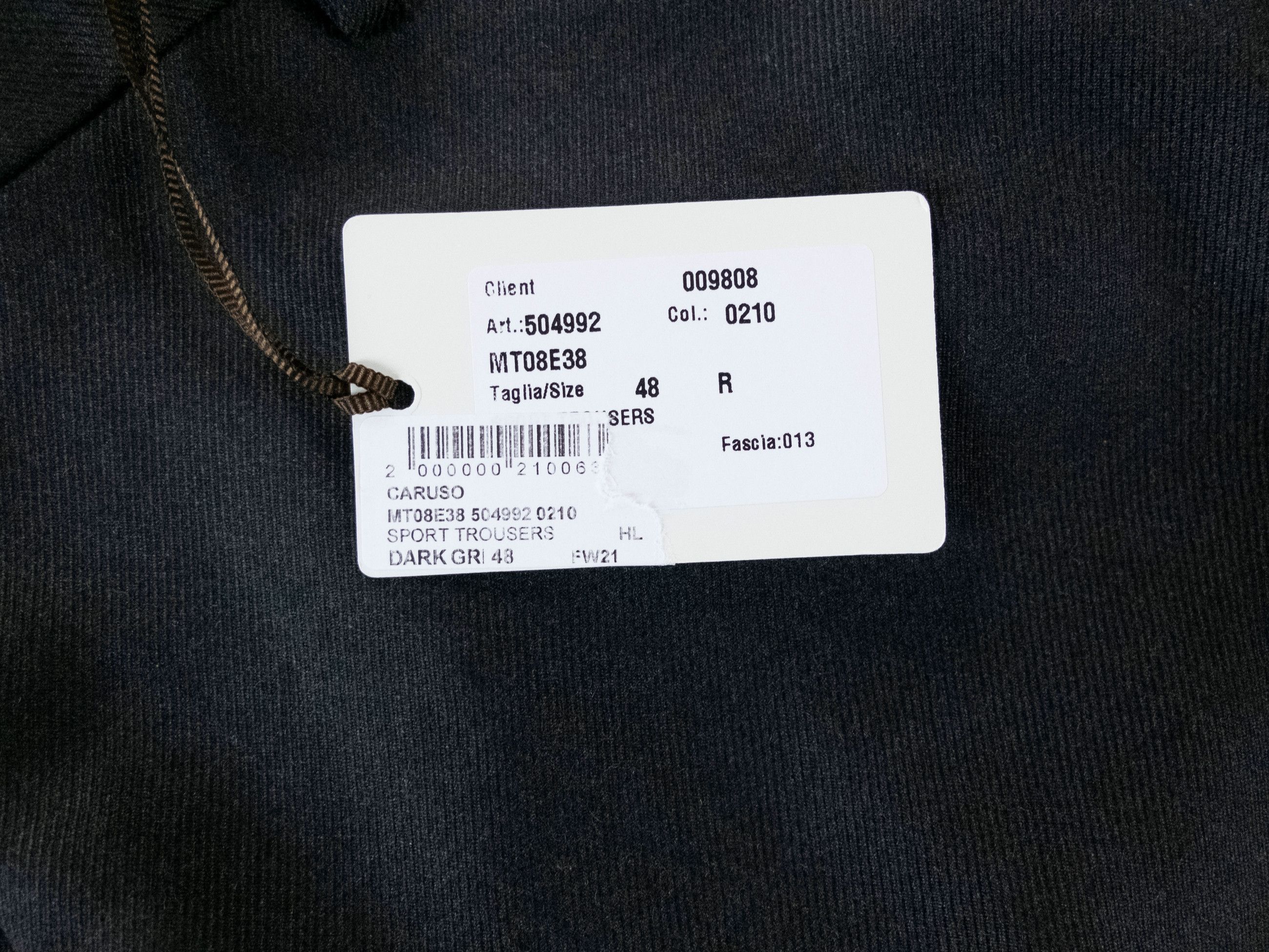 Caruso CARUSO dark gray wool sport pants trousers 32 authentic NWT Size US 32 / EU 48 - 3 Thumbnail