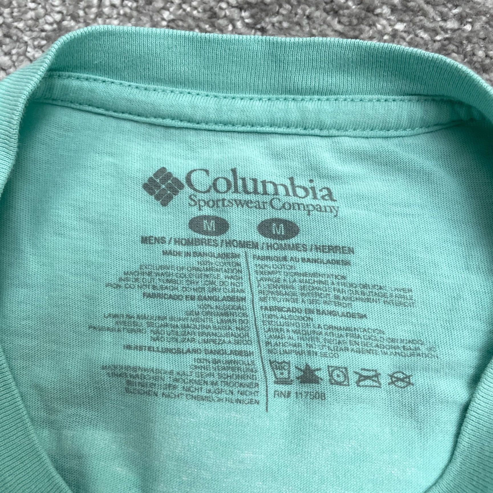 Vintage Columbia PFG T-Shirt Mens Medium Green Crew Neck Short Sleeve Cotton Tee Shirt Size US M / EU 48-50 / 2 - 7 Thumbnail