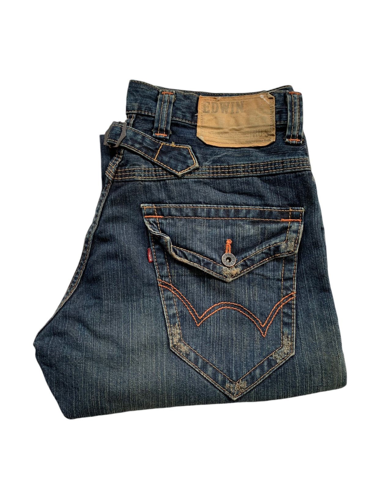 Beauty Beast × Edwin × If Six Was Nine EDWIN XVS PUNK STYLE RUSTY MUDMAX DISTRESSED DENIM☠️🎌 Size US 32 / EU 48 - 5 Thumbnail
