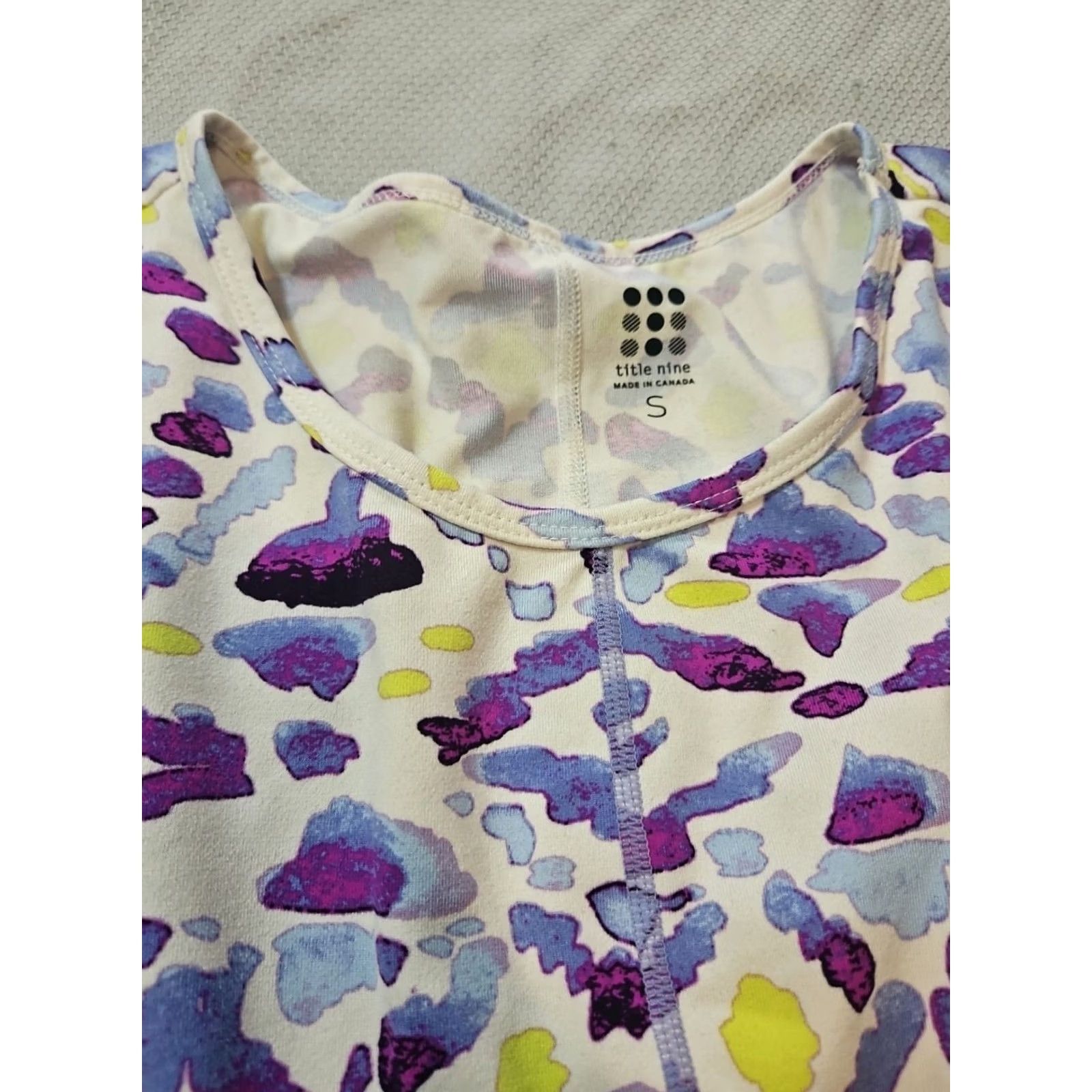 Vintage Title Nine Dress Womens S Dream Purple Abstract Print Fit and Flare Active Size S / US 4 / IT 40 - 7 Thumbnail