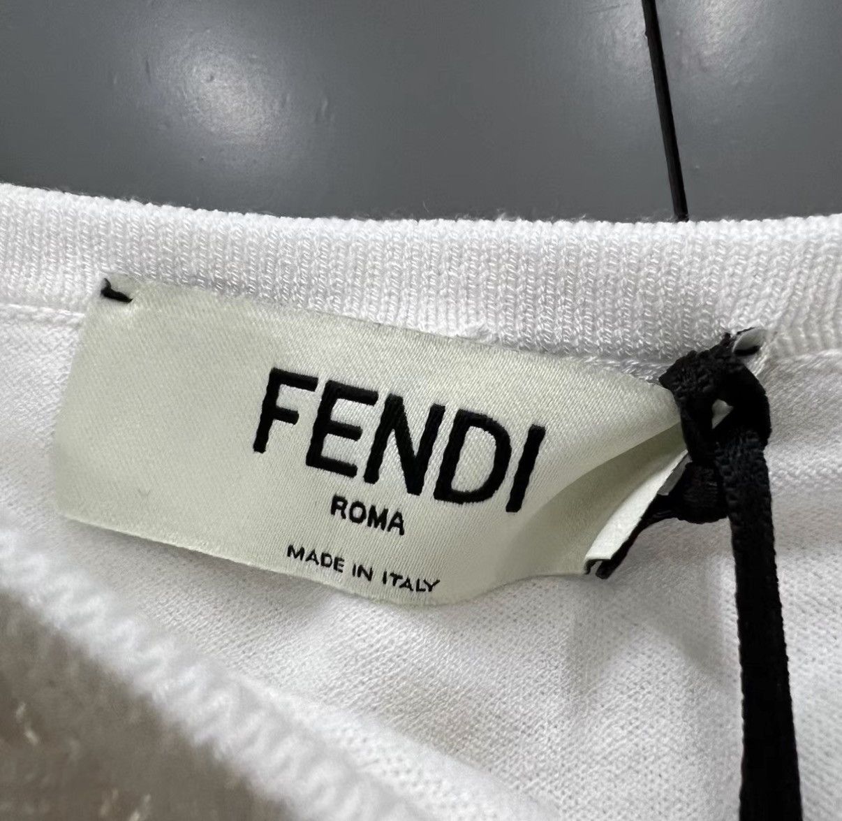Fendi Fendi White Hollow FF Tank Top J41 Size M / US 6-8 / IT 42-44 - 3 Thumbnail