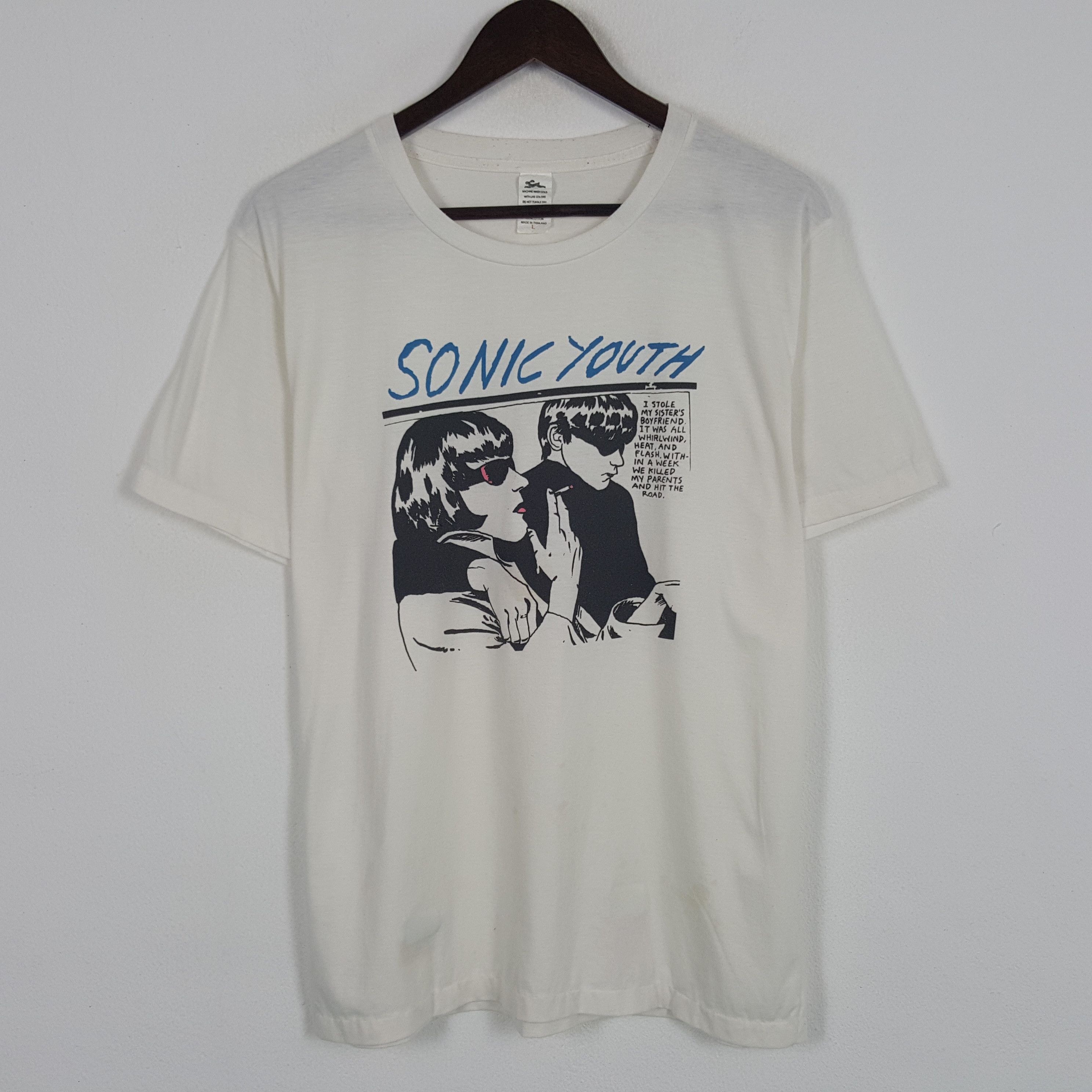 Band Tees × Vintage Vintage Sonic Youth American Rock Band Tshirt Size US M / EU 48-50 / 2 - 1 Thumbnail