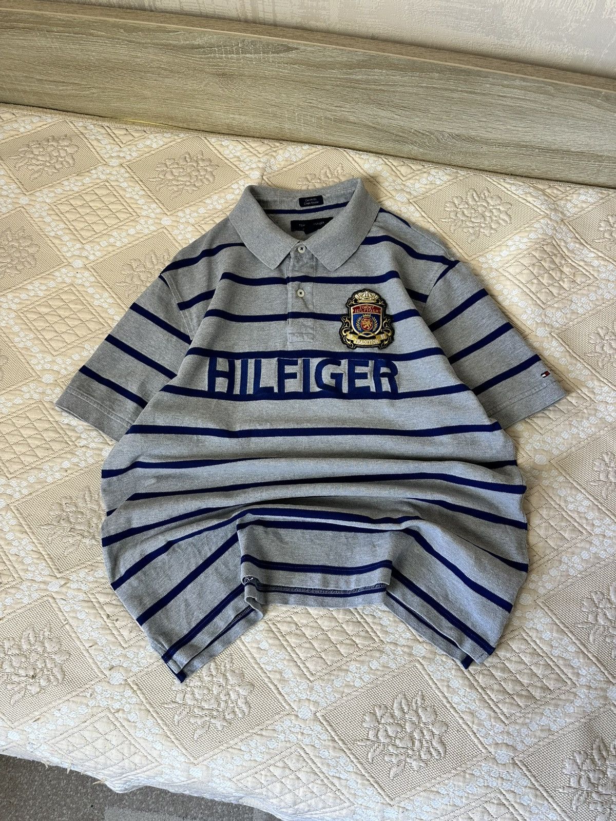 Polo Ralph Lauren 🔥 CHIEF KEEF STYLE TOMMY HILFIGER BIG LOGO RUGBY POLO SHIRT Size US XL / EU 56 / 4 - 2 Thumbnail