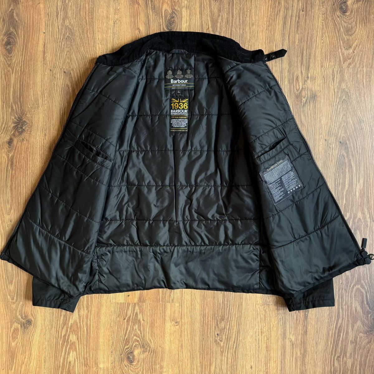 Barbour Barbour International Valve Wax Jacket Biker Men’s L Black Size US L / EU 52-54 / 3 - 5 Thumbnail