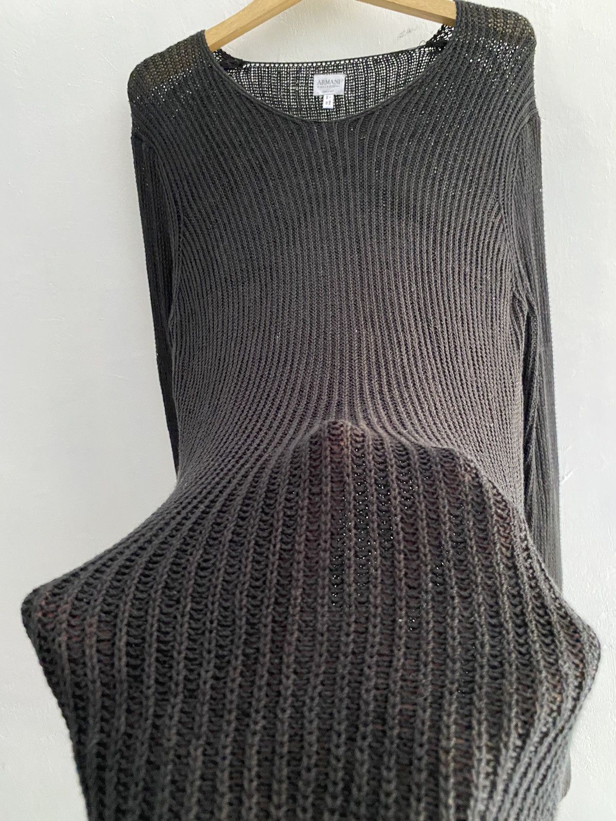 Armani × Armani Collezioni × Designer Armani collezioni fishnet knit Size US L / EU 52-54 / 3 - 5 Thumbnail