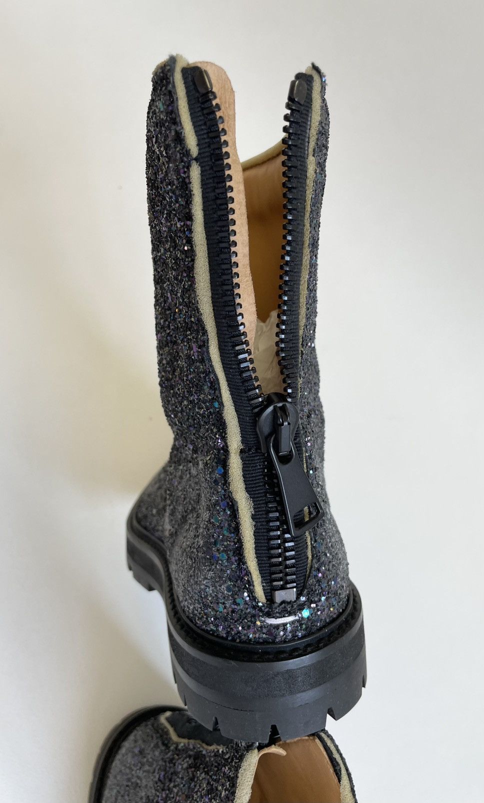 Maison Margiela A/W 19 Glitter Hunter Tabi Boots Size US 7 / IT 37 - 20 Thumbnail