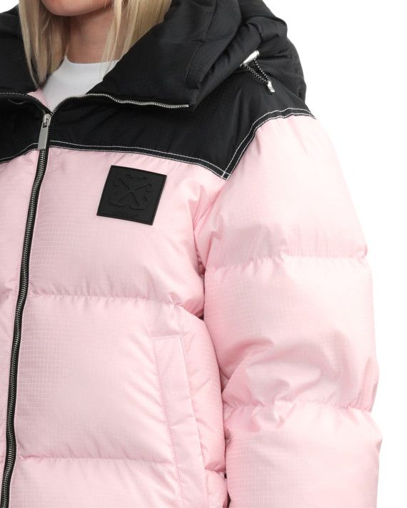 Off-White o1s22i1n0824 Oversized Down Jacket in Pink/Black Size S / US 4 / IT 40 - 5 Thumbnail