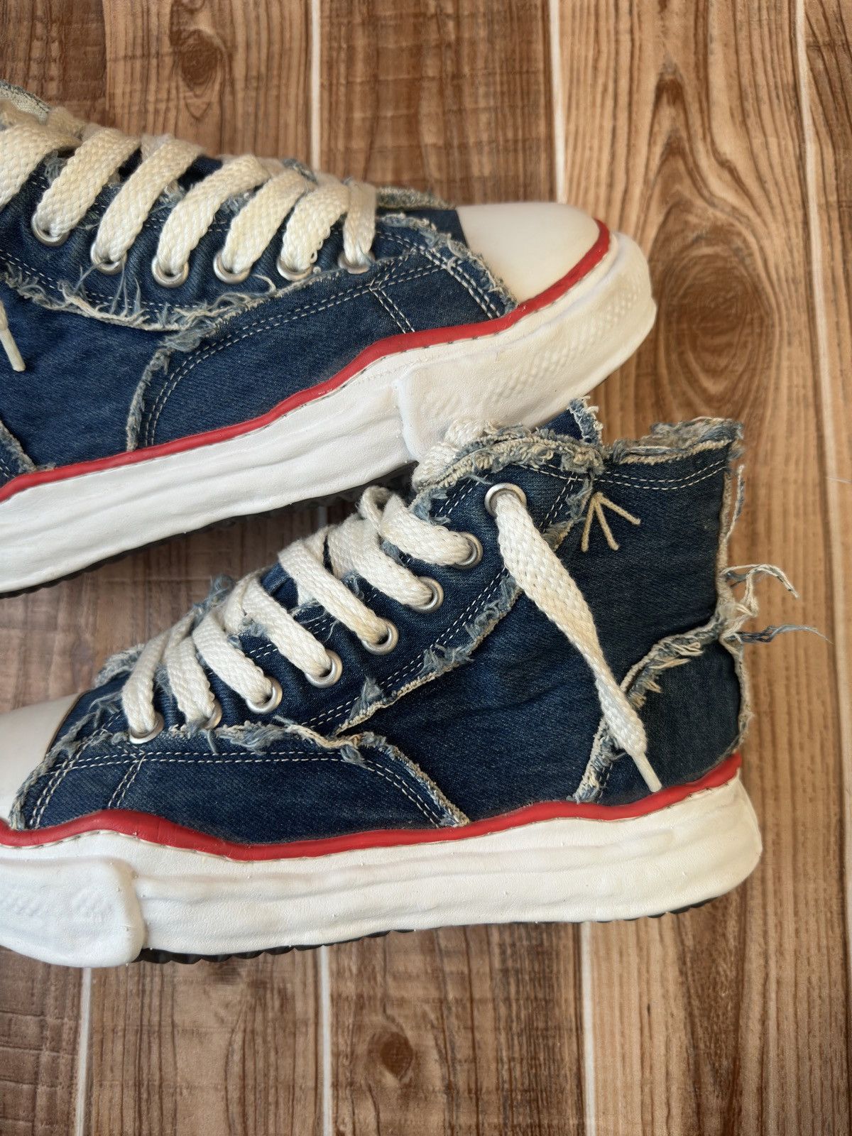 Maison MIHARA YASUHIRO × Nigel Cabourn MMY Denim x Nigel Cabourn Melted Sole Sneakers Size US 8 / EU 41 - 12 Thumbnail
