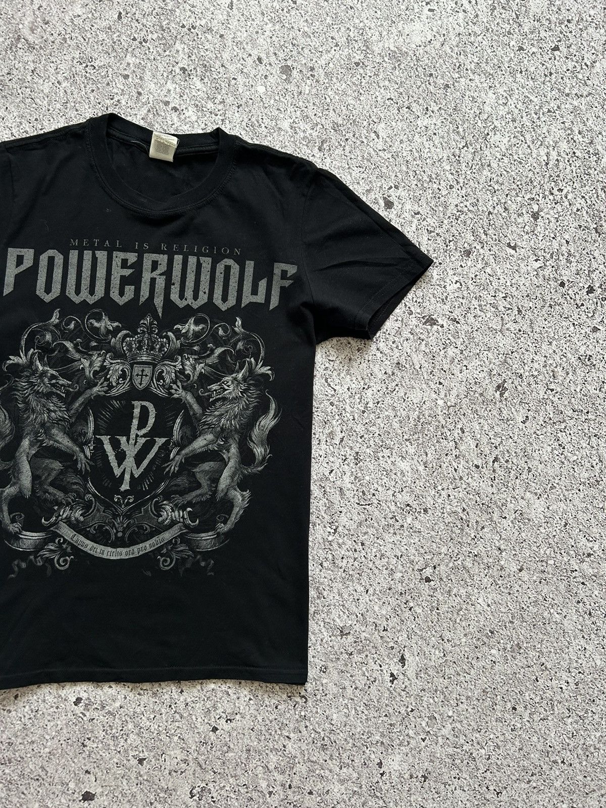 Band Tees × Vintage Vintage Powerwolf Metal Is Religion Rock Band T-shirt Size US S / EU 44-46 / 1 - 5 Thumbnail