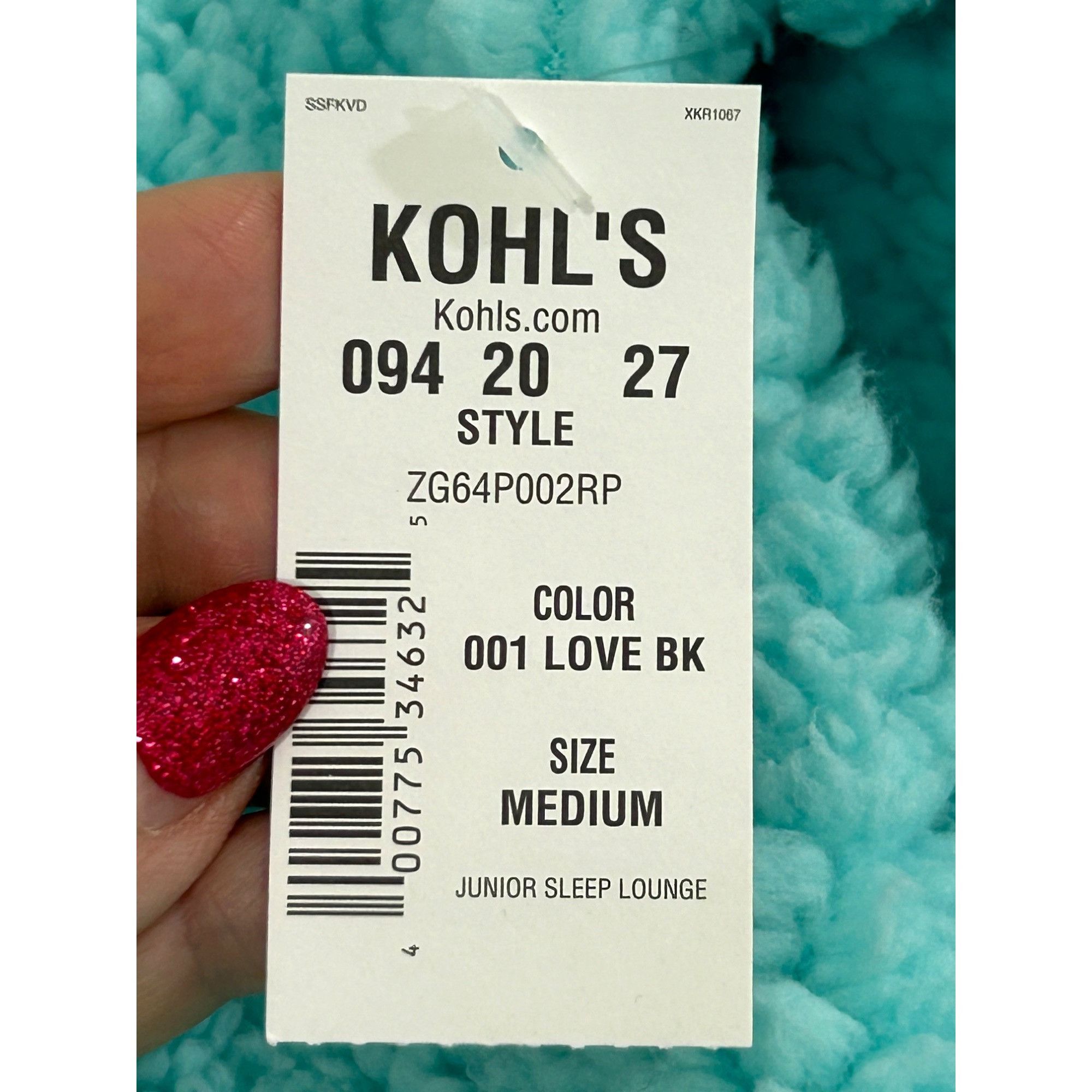 Other So Intimates Women’s Sweatshirt Blue Green M Sherpa Soft Coz Size M / US 6-8 / IT 42-44 - 6 Thumbnail