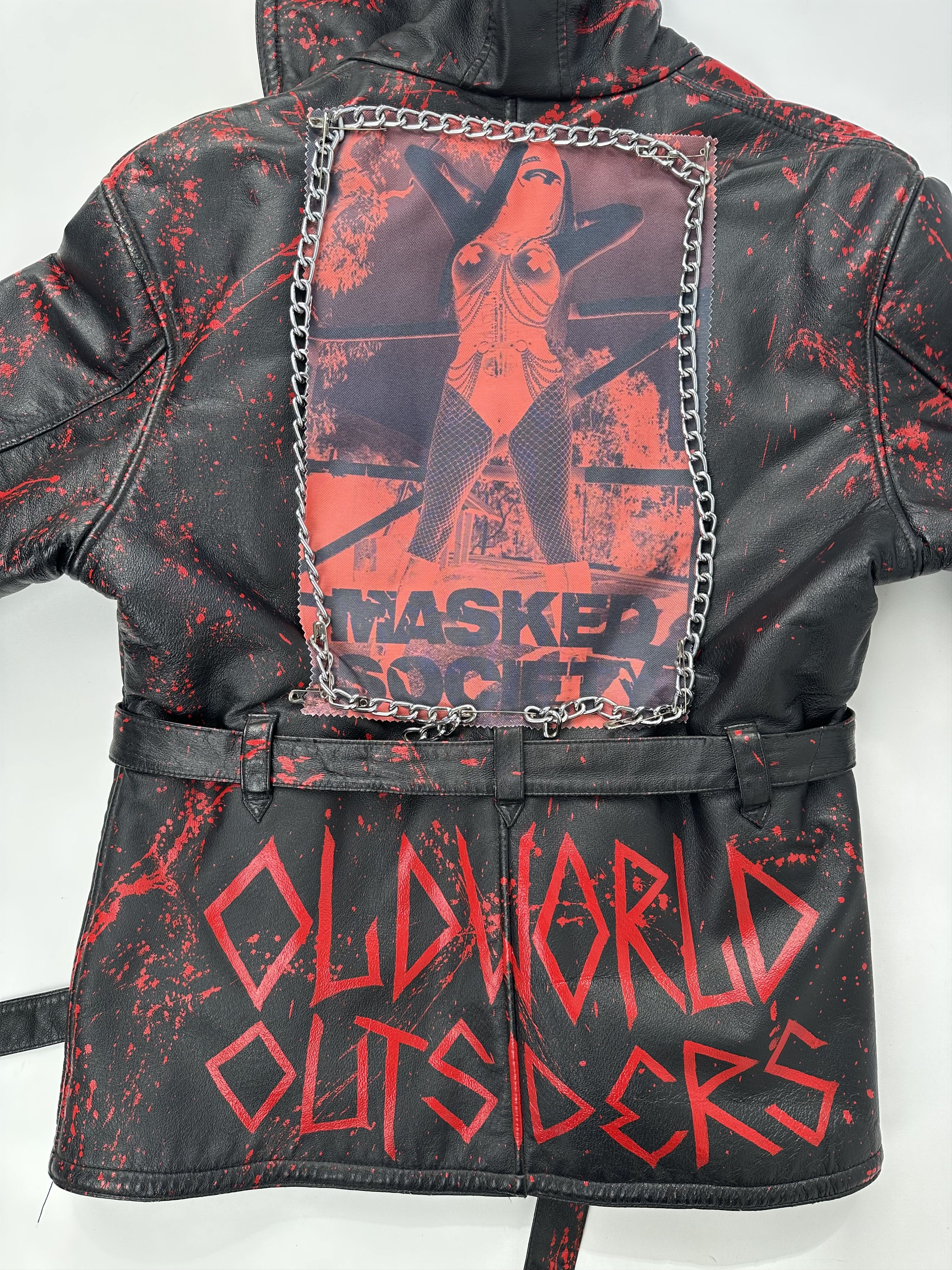 Genuine Leather Masked Society #2 Leather Jacket Coat Fur Lining Size M / US 6-8 / IT 42-44 - 7 Thumbnail